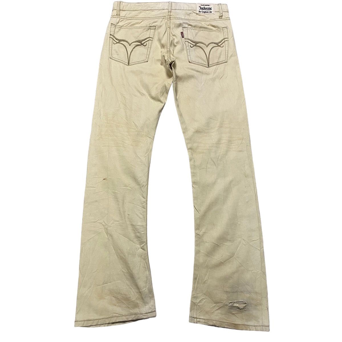 JACKROSE Jackrose Rusty Denim Low Flare Jeans Size US 33 - 2 Thumbnail