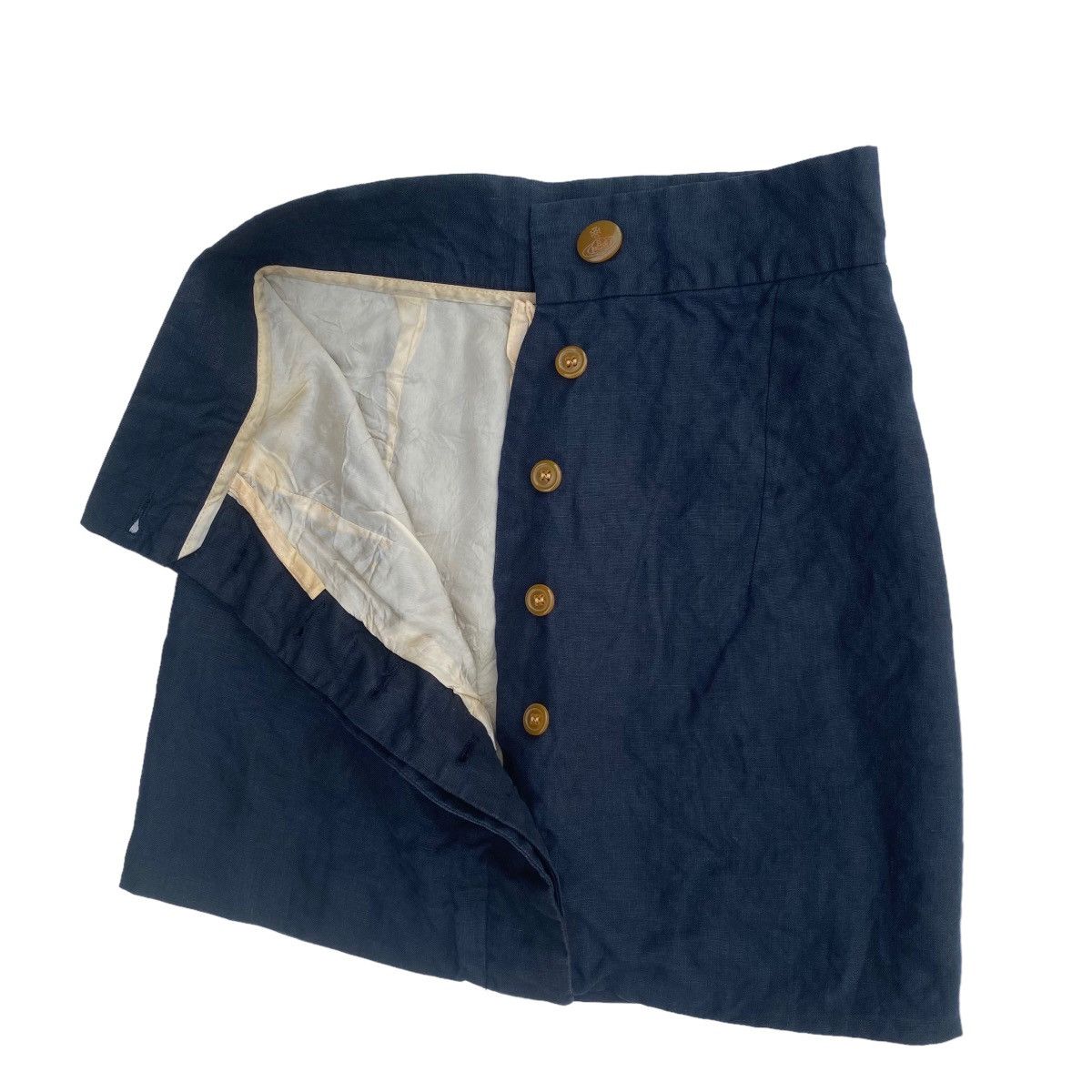 Vivienne Westwood 💞Vtg VIVIENNE WESTWOOD Red Label Buttom Down Skirt Size 26" / US 2 / IT 38 - 3 Thumbnail