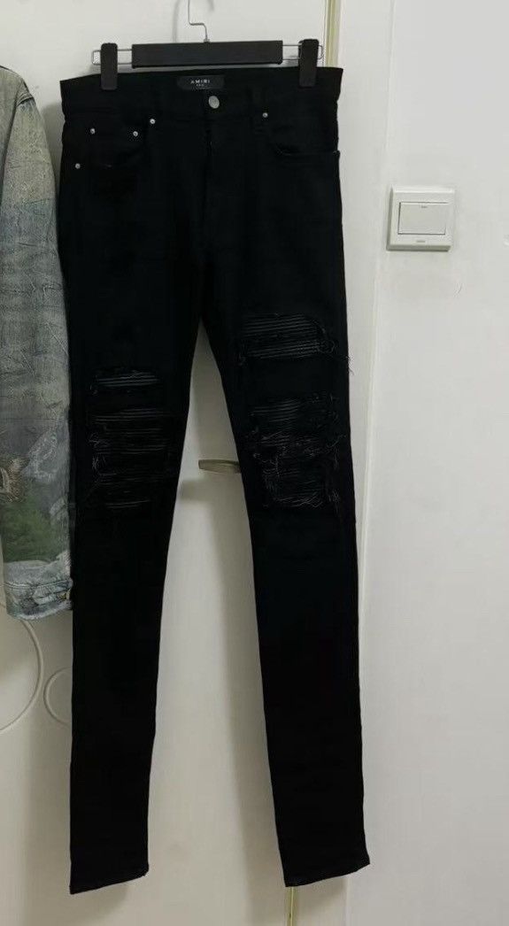 Amiri Amiri16og first generation Mx1 split leather jeans 2412- Size US 28 / EU 44 - 1 Thumbnail