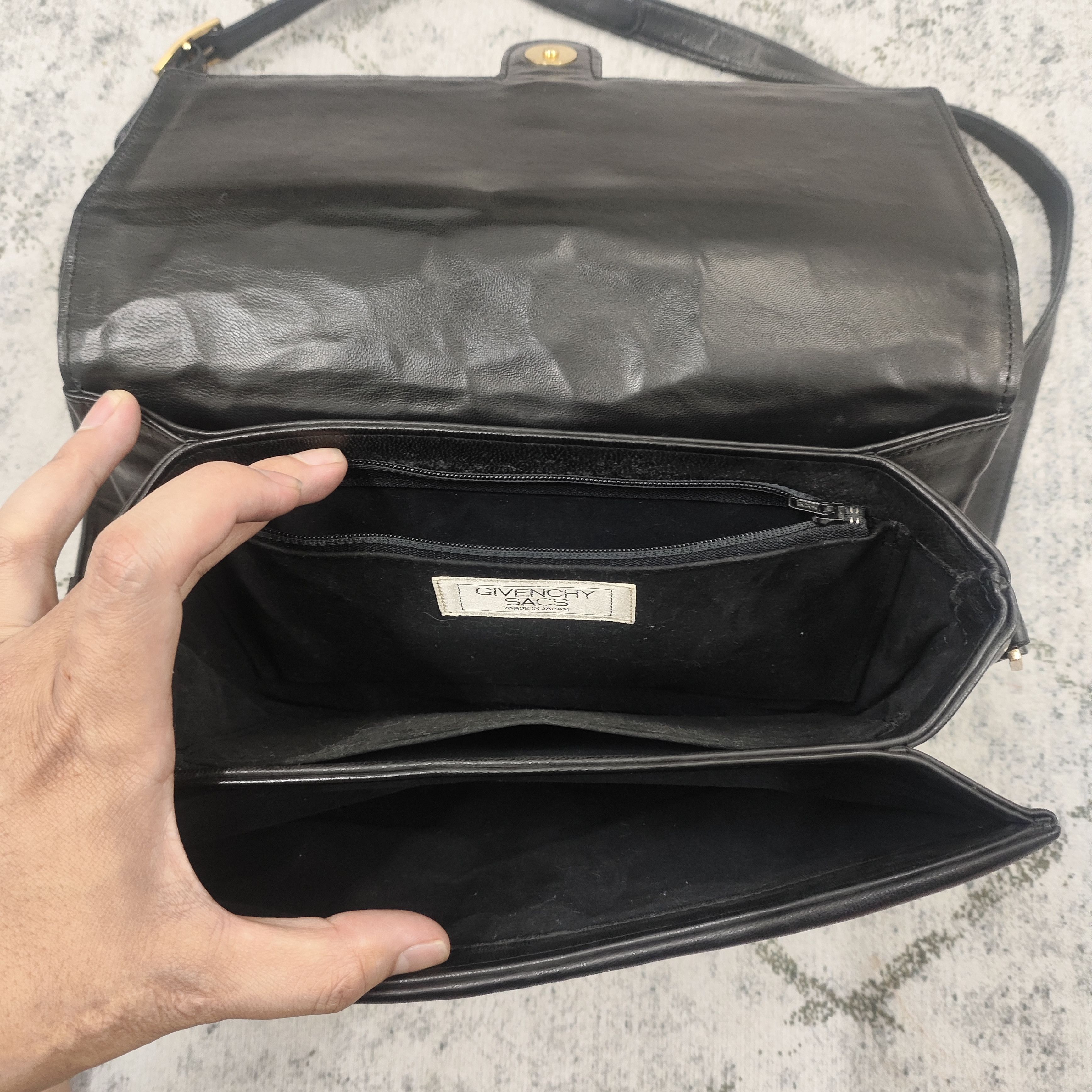 Vintage Givenchy quilted Lambskin leather Flap crossbody