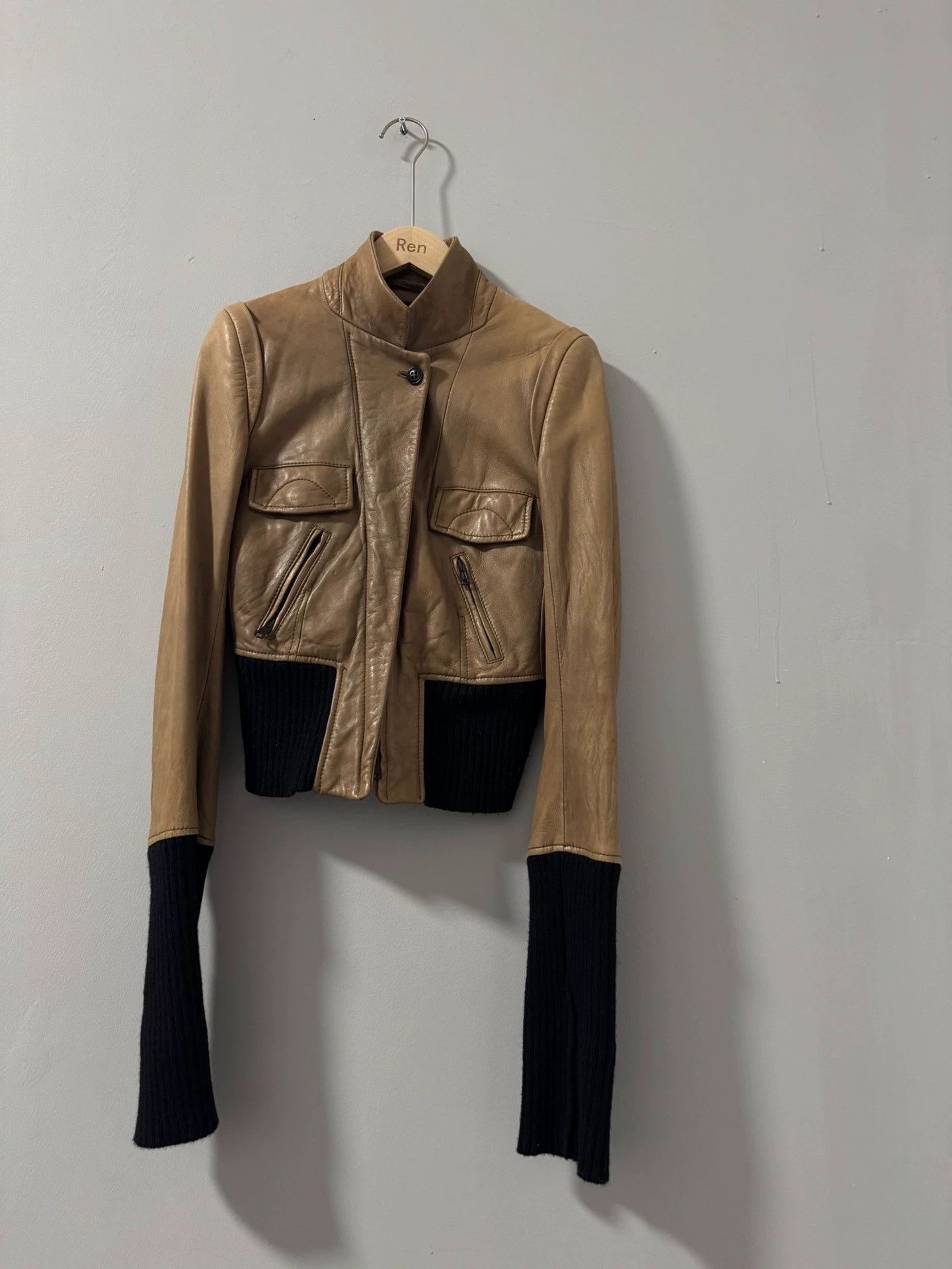 Ann Demeulemeester Ann demeulemeester 2006fw show-style leather jacket Size S / US 4 / IT 40 - 2 Thumbnail