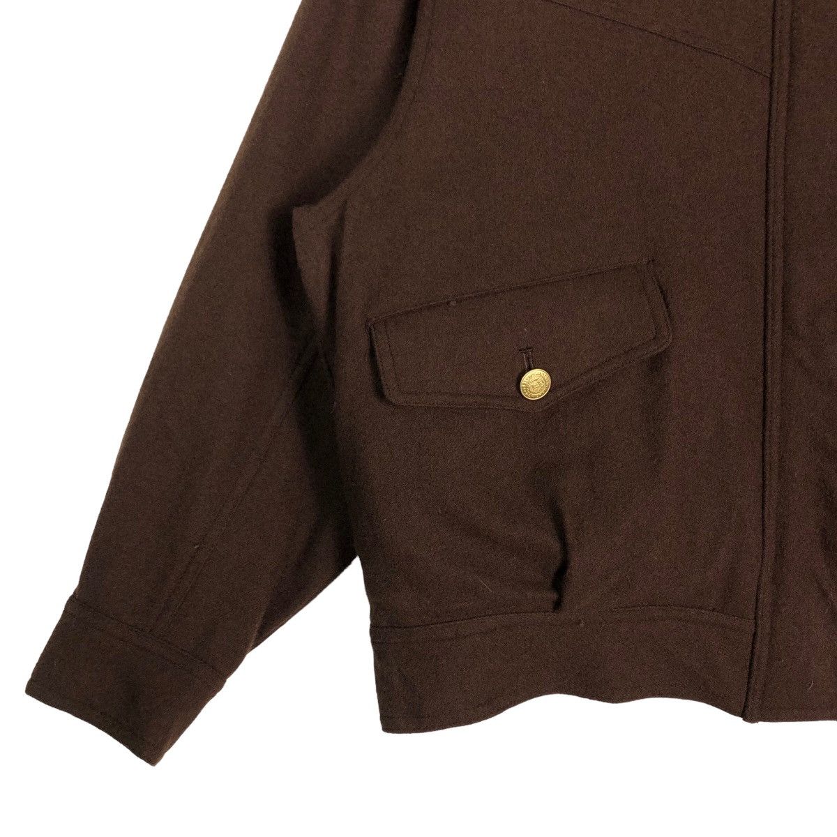 Japanese Brand 🔥90’s Vintage Bomber Jacket Wool Mc Gregor Issey Miyake Size US L / EU 52-54 / 3 - 3 Thumbnail