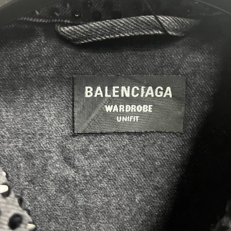 Balenciaga latest black crystal full diamond pattern logo d