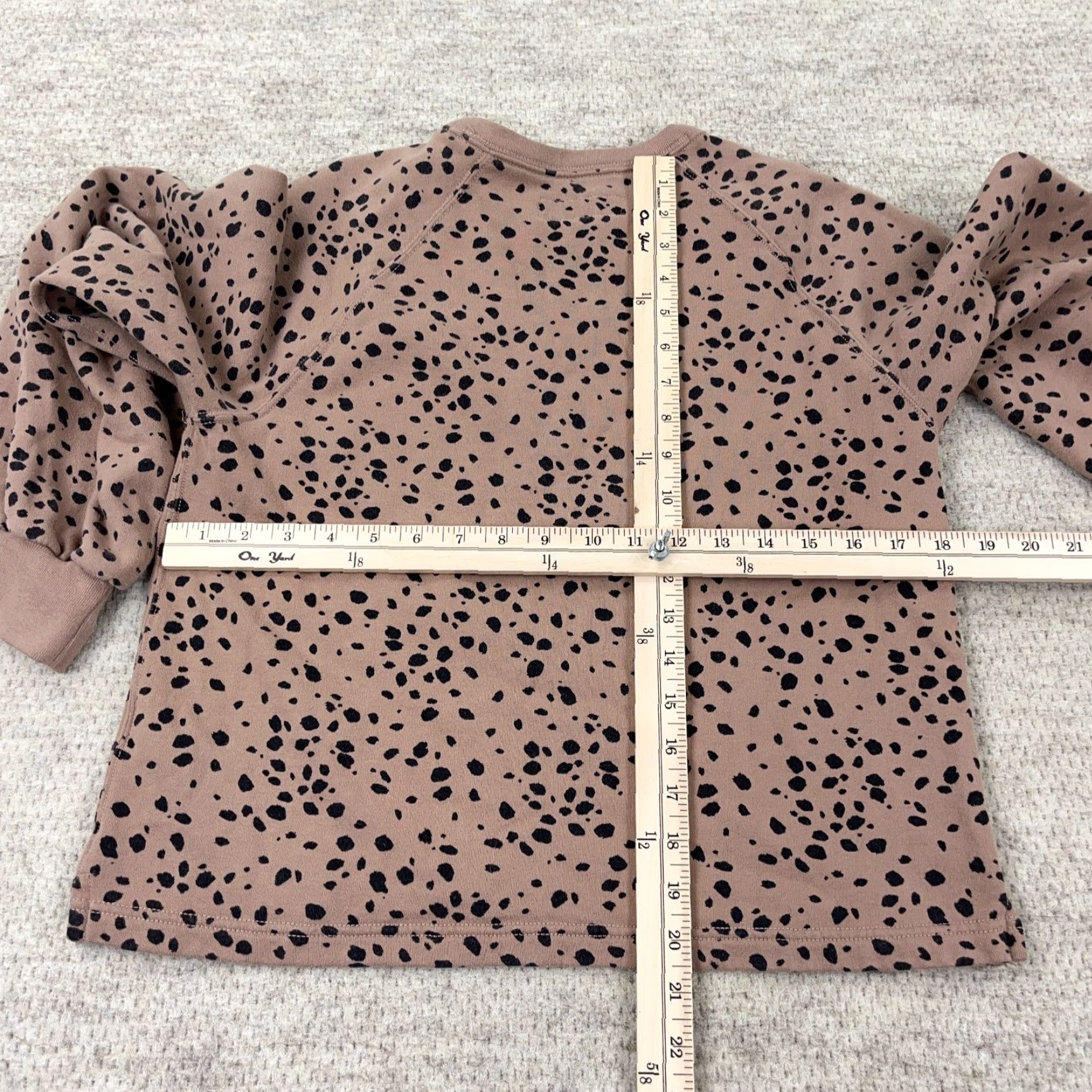 Abercrombie & Fitch Abercrombie & Fitch Sweatshirt Women Small Crop Top Cheetah Leopard Print Size S / US 4 / IT 40 - 7 Thumbnail