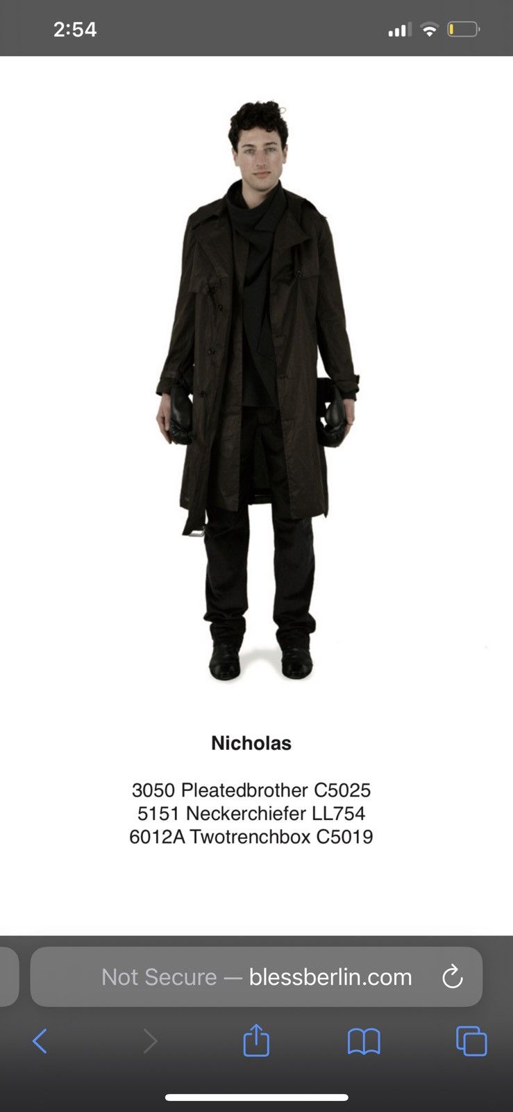 Bless Bless N 40 “whatwasitagain” Trench-coat Size US S / EU 44-46 / 1 - 24 Thumbnail