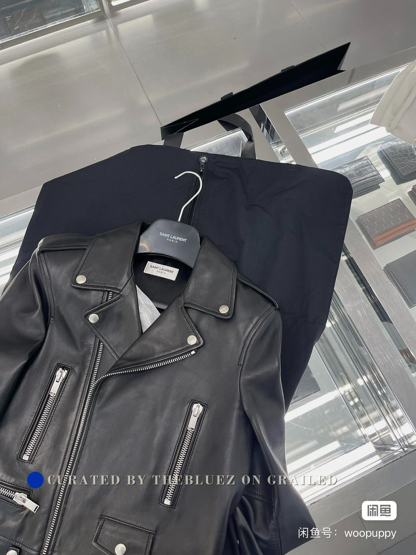 Yves Saint Laurent YSL Women's Classic Leather Biker Jacket Size S / US 4 / IT 40 - 1 Thumbnail