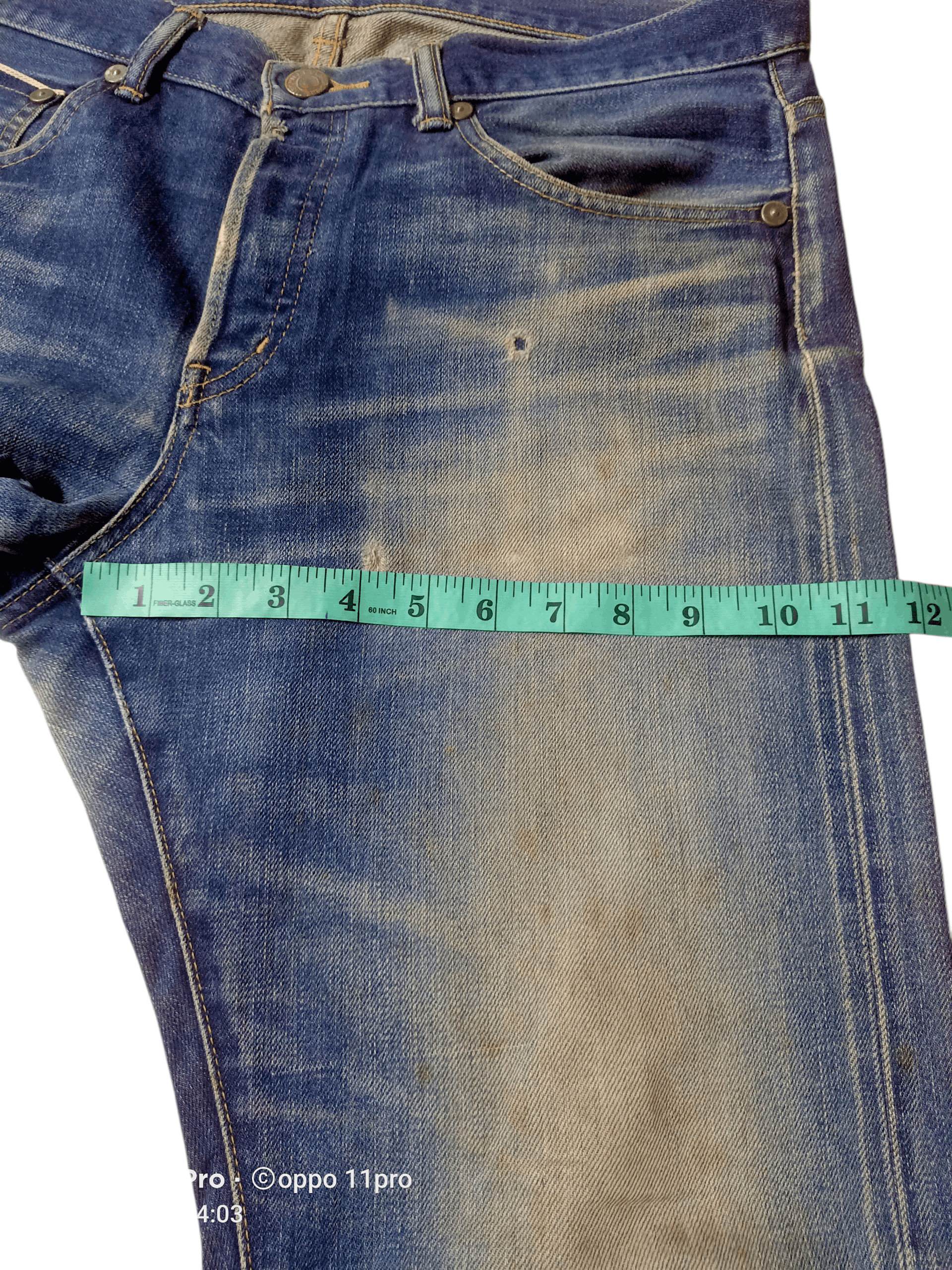 Takeo Kikuchi 💥Takoe Kikuchi Redselved Denim Distressdeni 💥 Size US 35 - 3 Thumbnail