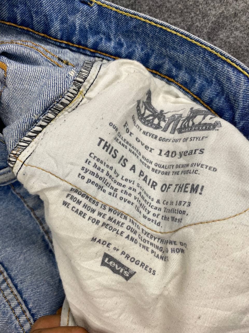 Levi's levis 502 regular tapered distressed denim Size US 39 - 17 Thumbnail