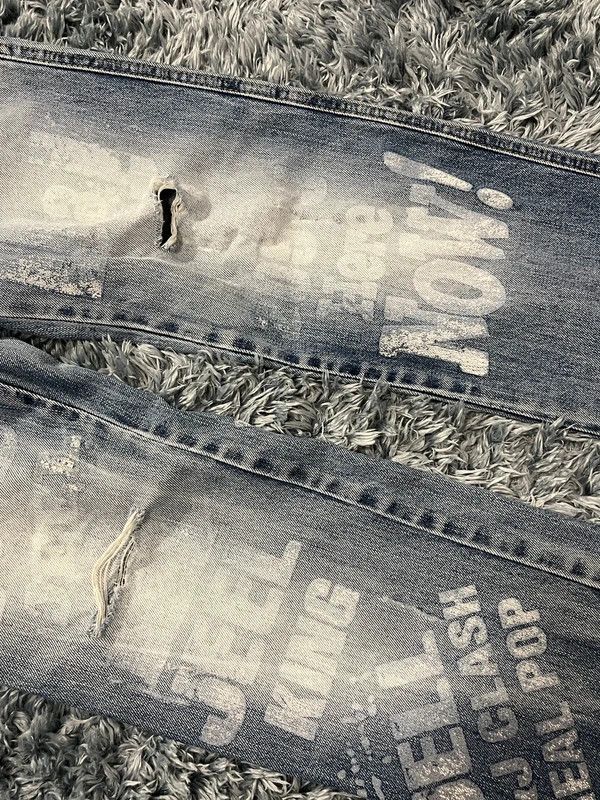 Japanese Brand Layered Distressed Denim Y2K Size US 29 - 6 Thumbnail