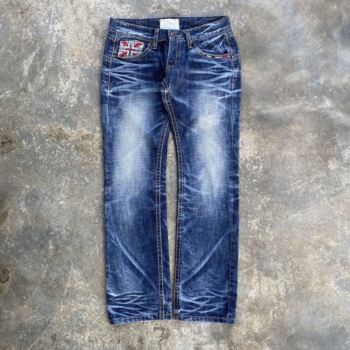 Tornado Mart Lolita Jeans with Union Jack Detail Size US 31 - 3 Thumbnail