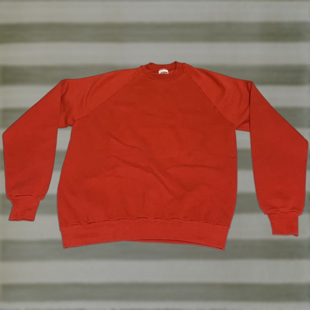 Dickies VINTAGE Dickies Mens M/L Red Blank Crewneck Sweatshirt USA 50/50 Crewneck Sweatshirt Red 1990s Mens Size US M / EU 48-50 / 2 - 1 Thumbnail