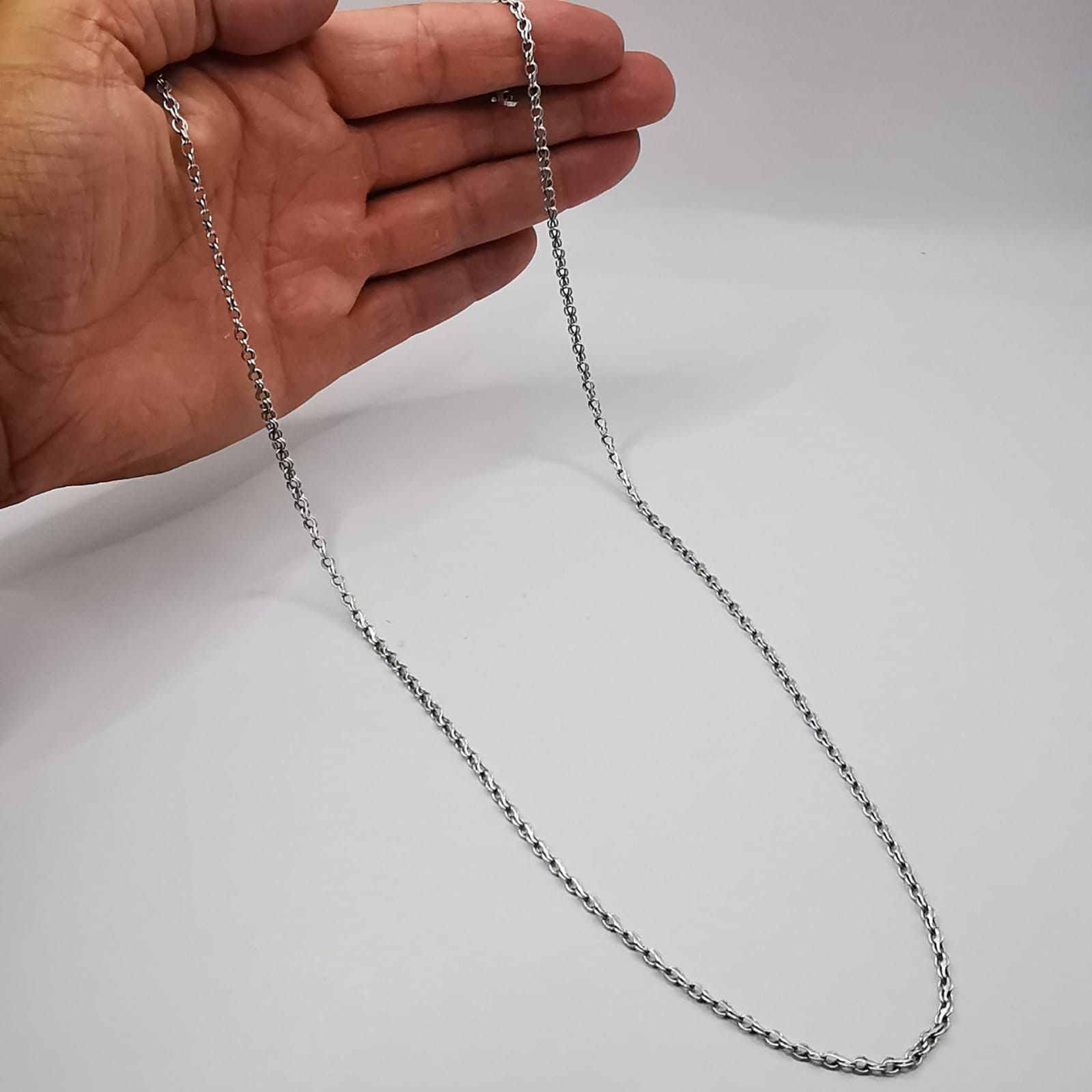 Sterling Silver Vintage Jewelry Chain, 925 Sterling Silver, Signed 10,85g Size ONE SIZE - 4 Thumbnail