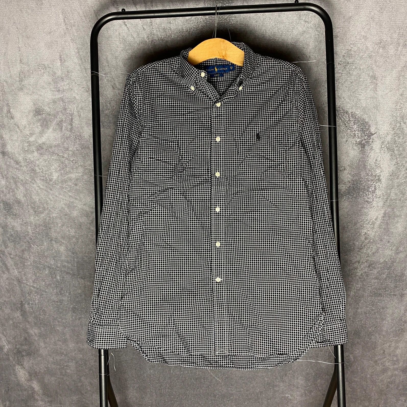 Designer × Polo Ralph Lauren × Ralph Lauren Polo Ralph Lauren checked shirt longsleeve mini logo pony Size US M / EU 48-50 / 2 - 1 Thumbnail
