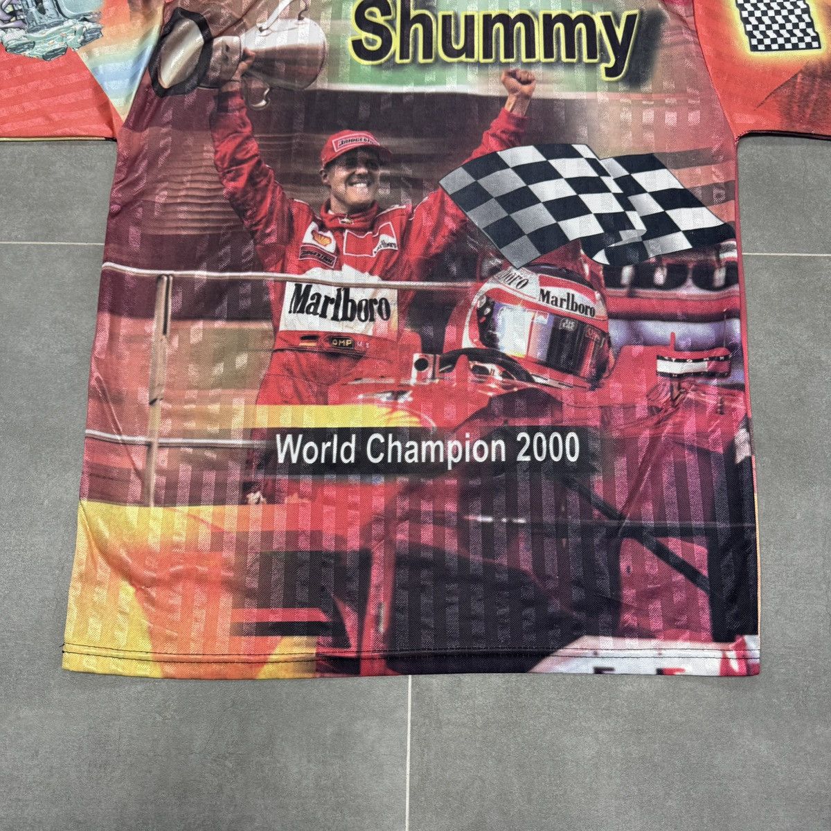 Ferrari × Formula 1 × Vintage Vintage Ferrari Michael Schumacher Shummy Racing Shirt Sz L Size US L / EU 52-54 / 3 - 16 Thumbnail