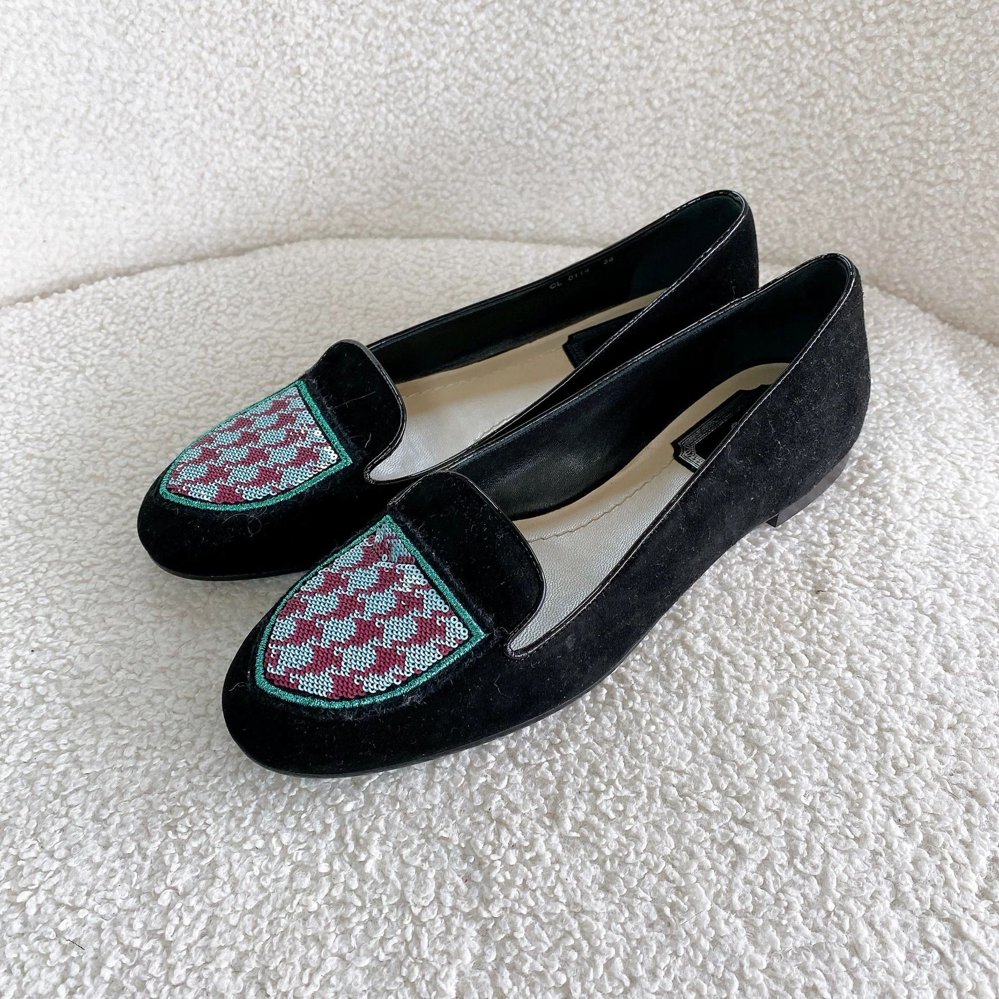 Dior Christian Dior Black Low-Heel Casual Shoes 36 0787 Size US 5.5 / IT 35.5 - 5 Thumbnail