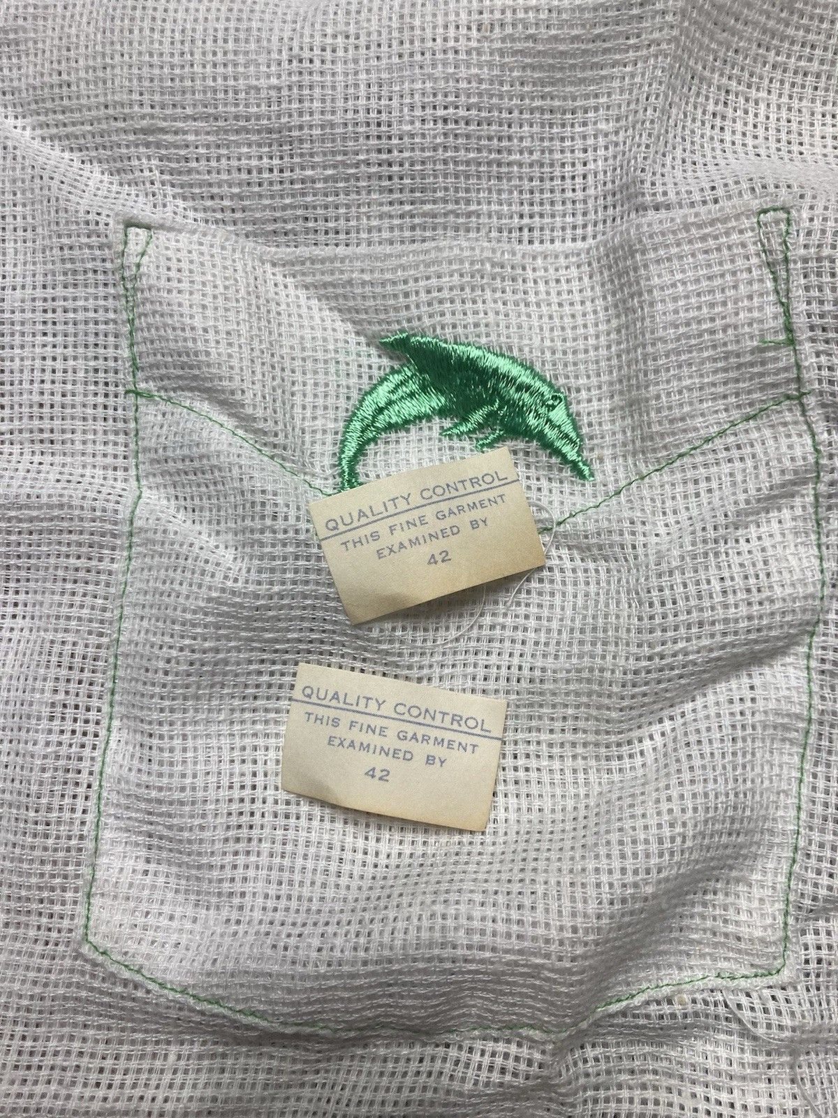 Vintage NEW 70s polo shirt campus mesh sheer summer DEADSTOCK small Size US S / EU 44-46 / 1 - 5 Thumbnail