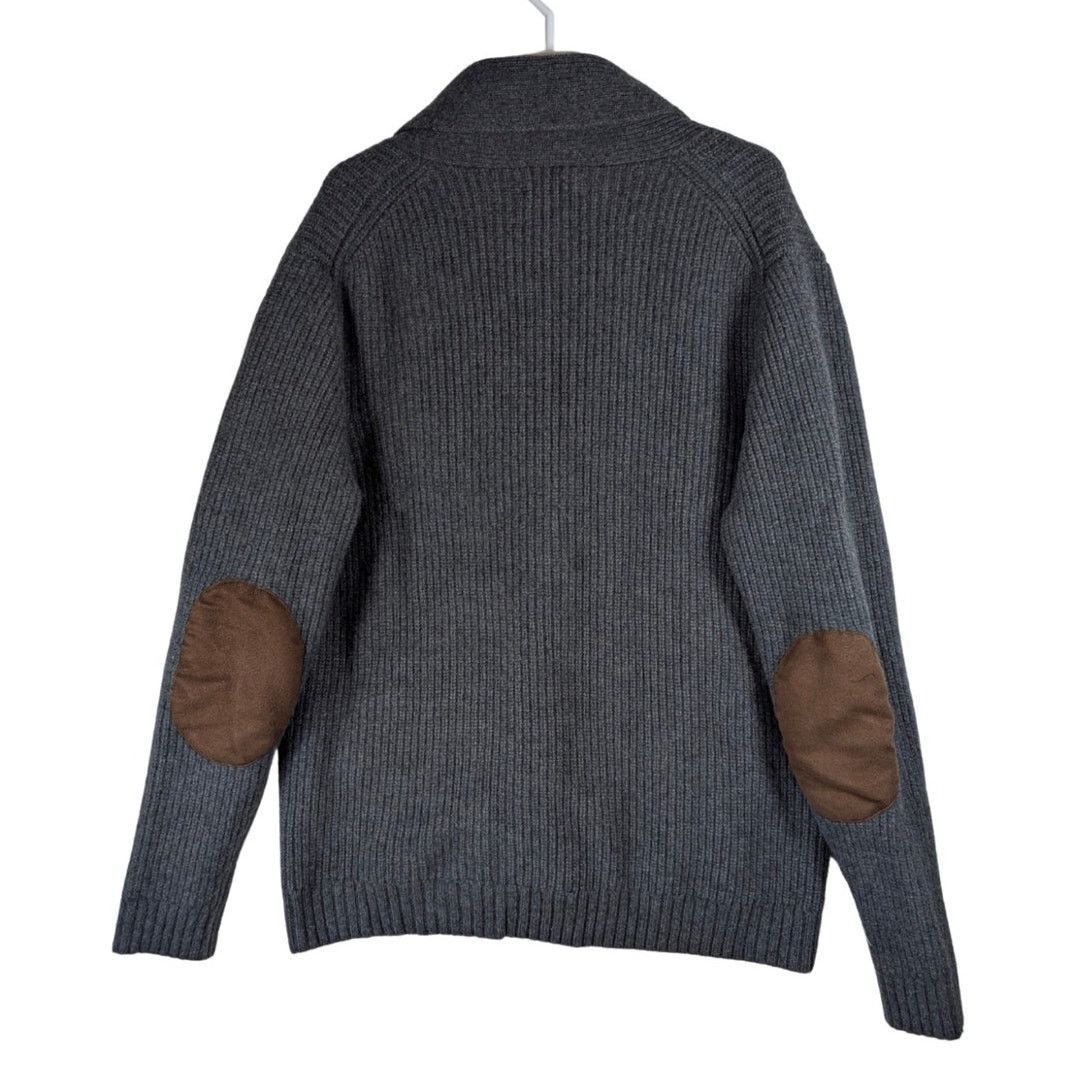 Wallin & Bros Wallin & Bros Wool Cardigan Gray XL Elbow Patch Mens Size XL Size US XL / EU 56 / 4 - 2 Thumbnail