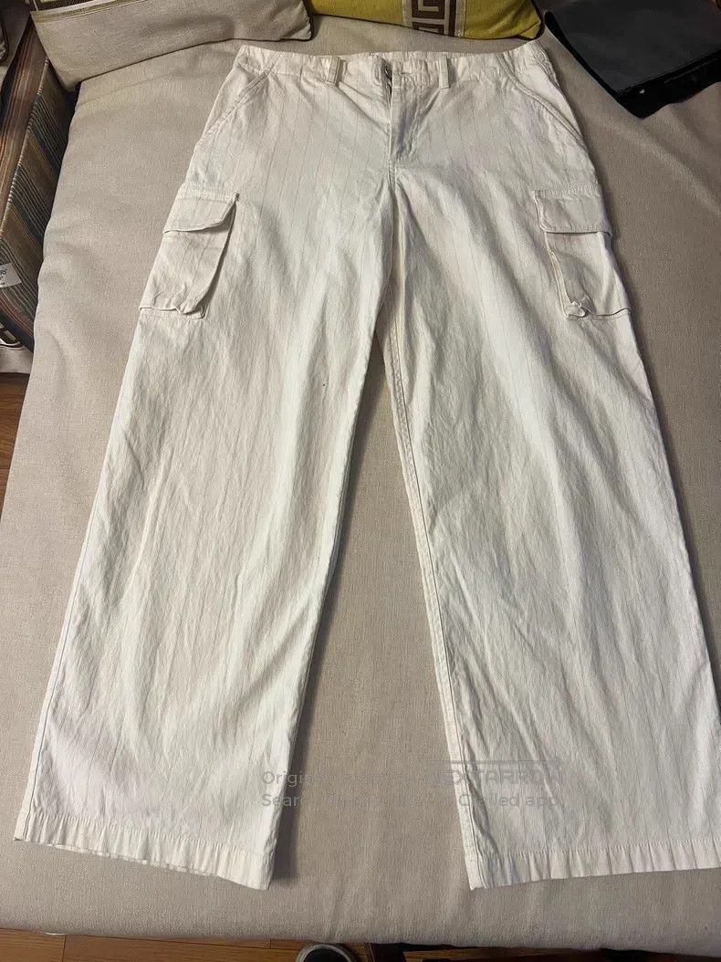 Our Legacy Our Legacy Light Beige Waterway Striped Casual Work Pants Size US 30 / EU 46 - 1 Thumbnail