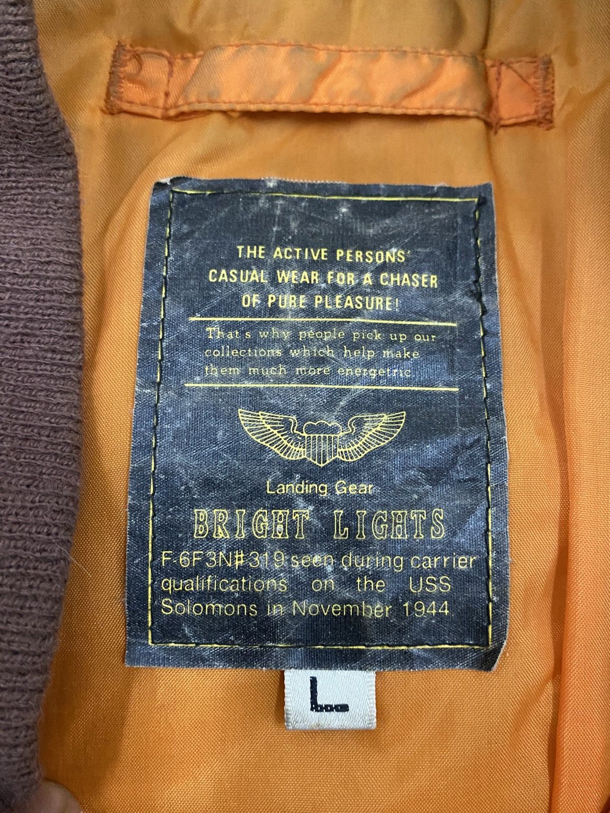 Vintage Vintage Bomber Burgundy Faded Distressed Size US L / EU 52-54 / 3 - 12 Thumbnail