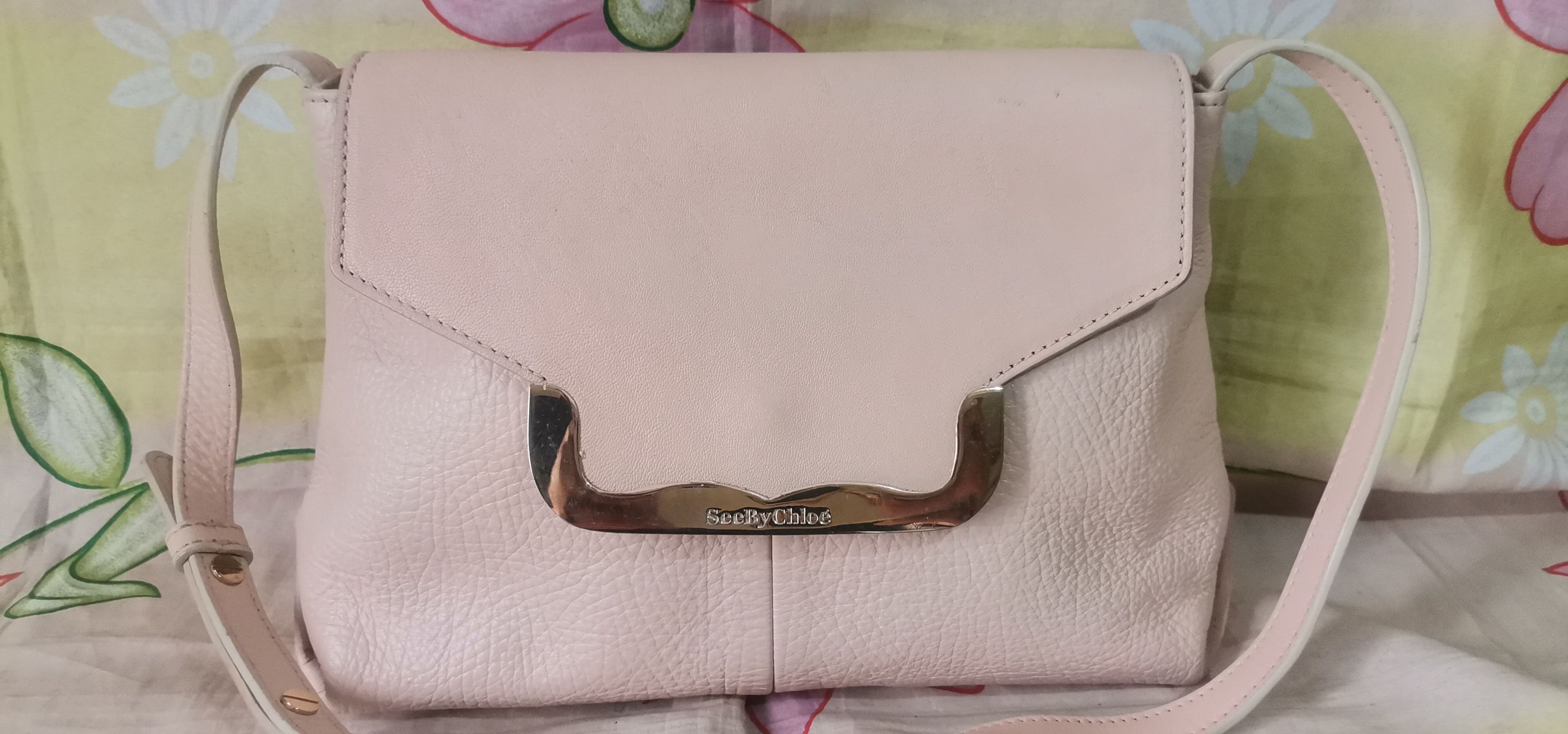Chloe CHLOE peach leather crossbody shouer sling bag Size ONE SIZE - 2 Thumbnail