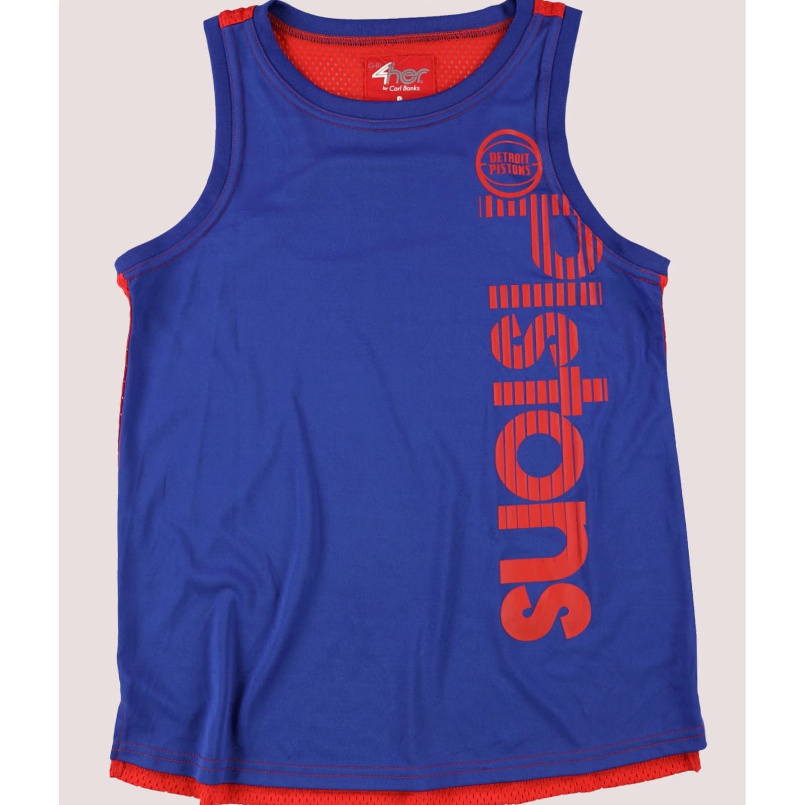 G-III G-III Sports Womens Detroit Pistons Tank Top Tank S Blue Size S / US 4 / IT 40 - 1 Thumbnail