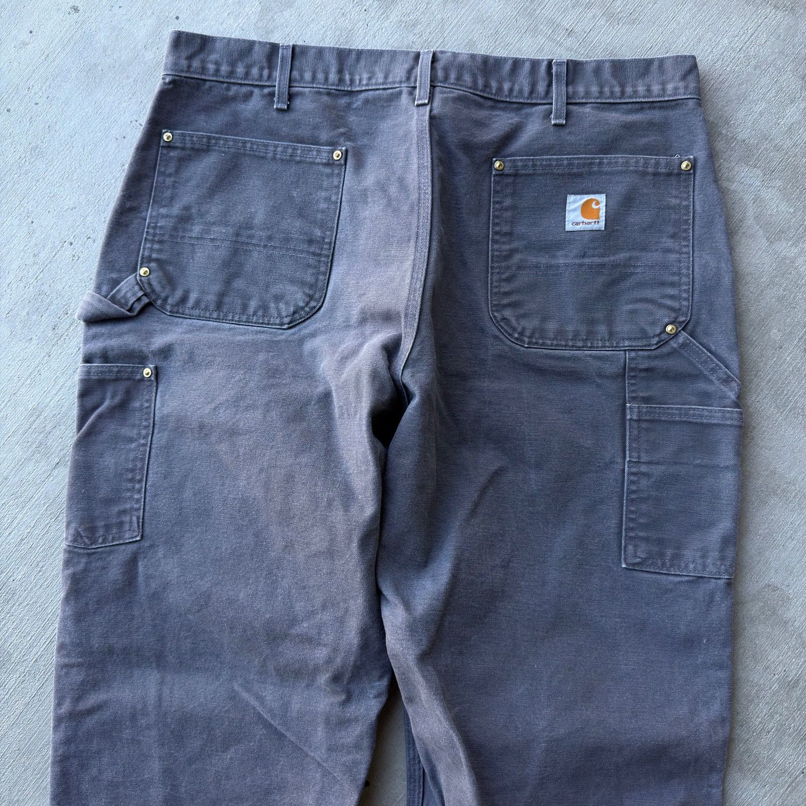 Carhartt × Vintage Vintage Y2K Carhartt gray double knee work carpenter pants Size US 37 - 6 Thumbnail