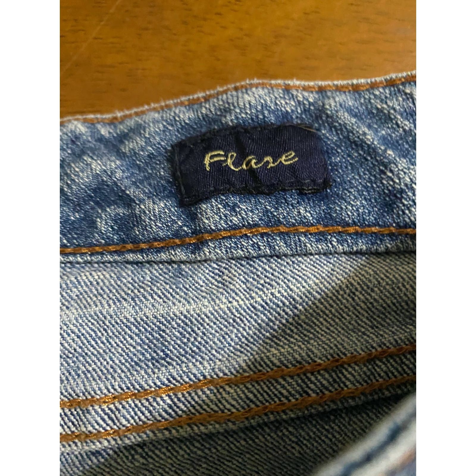 7 For All Mankind 7 For All Mankind Jeans Women Flare Pocket Zip Fly 5 Pocket Denim Cotton Spandex Blue 30x32 Medium Wash Full Length Size 30" / US 8 / IT 44 - 3 Thumbnail