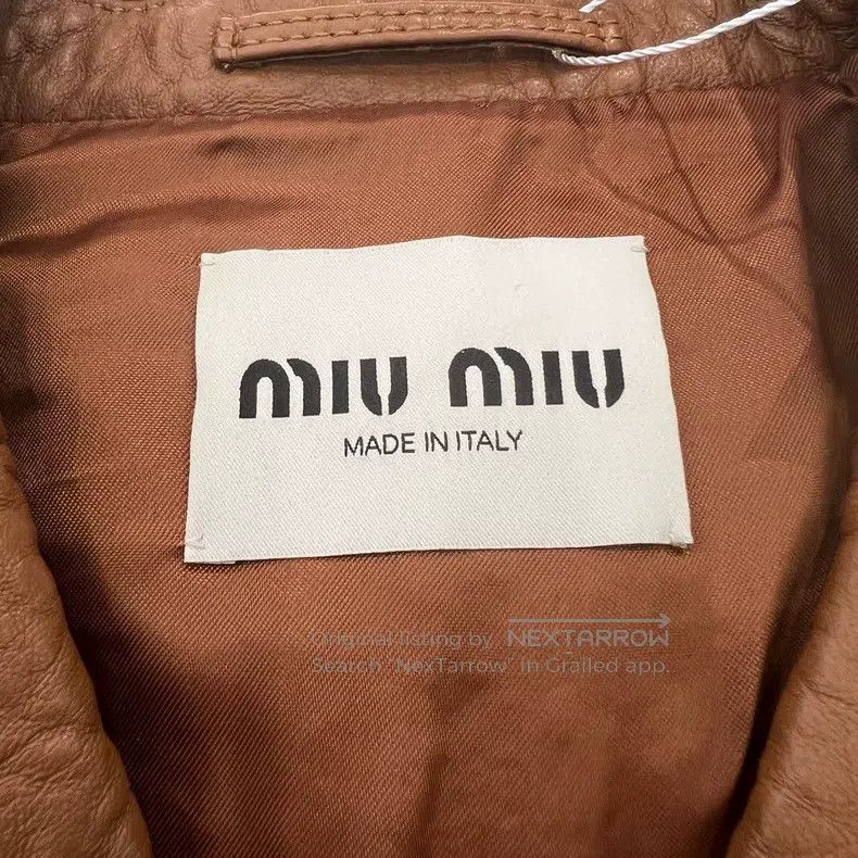 Miu Miu Miu Miu 36 Caramel sheepskin grain coat Size S / US 4 / IT 40 - 3 Thumbnail