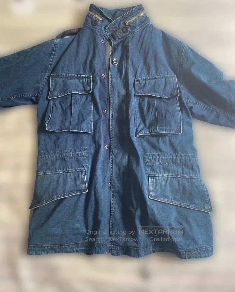 Kapital KAPITAL Indigo Dyed M65 Jacket. Size US M / EU 48-50 / 2 - 1 Thumbnail