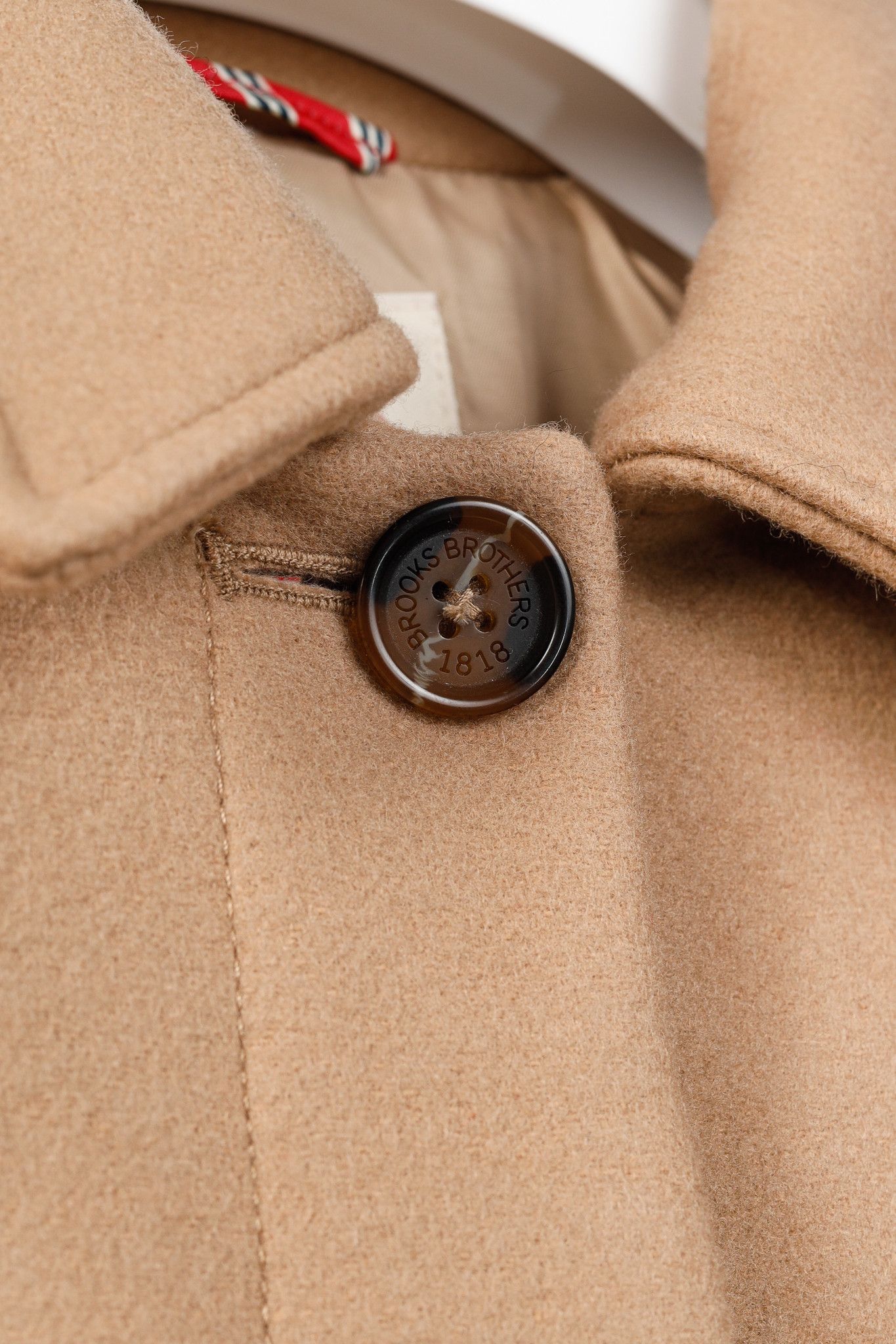 Brooks Brothers Brooks Brothers Tan Wool-Blend Belted Coat Size XS / US 0-2 / IT 36-38 - 8 Thumbnail
