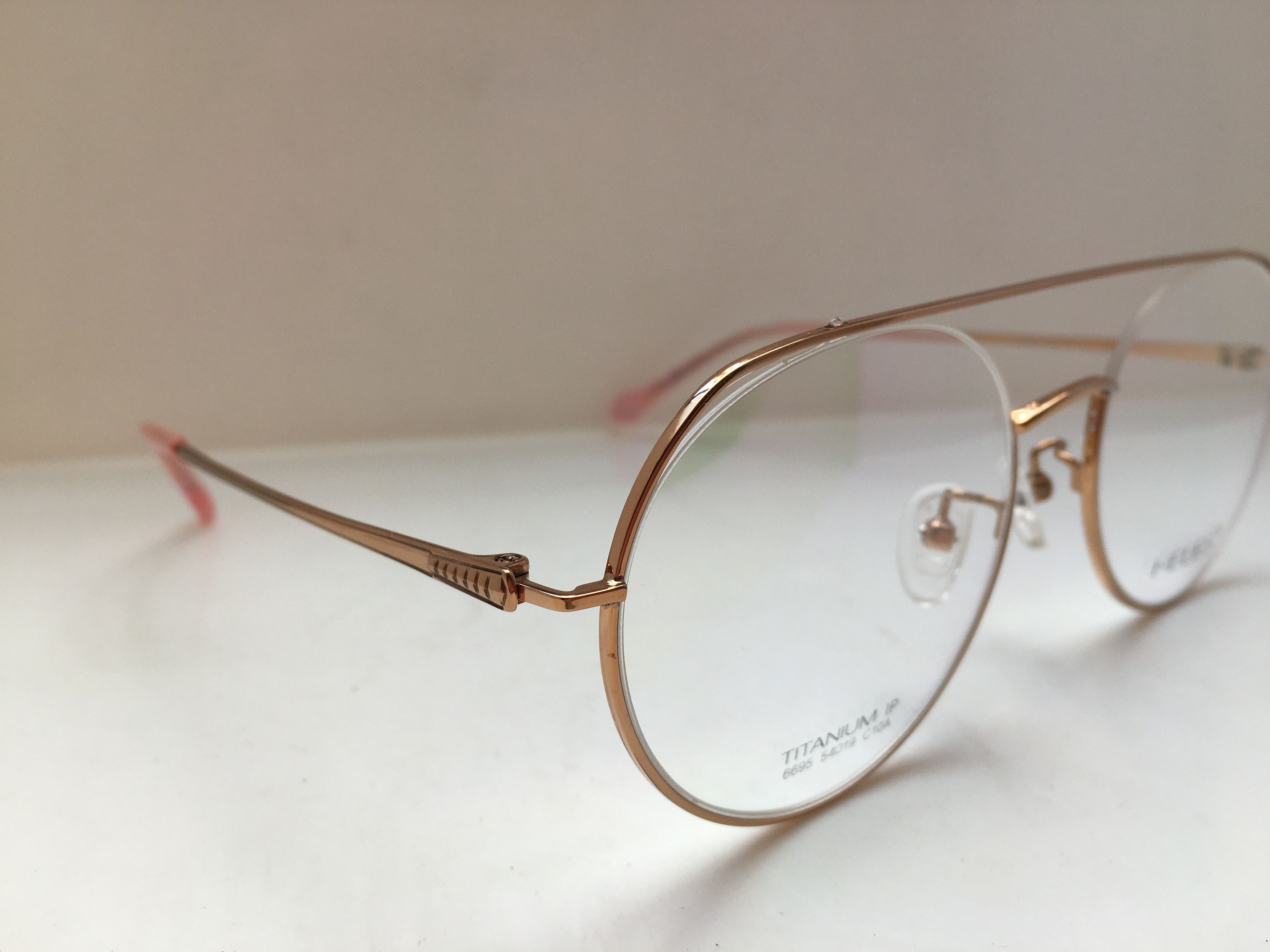 Other Heles Mod Diva Gold Titanium Round Eyeglasses Frame Size ONE SIZE - 2 Thumbnail