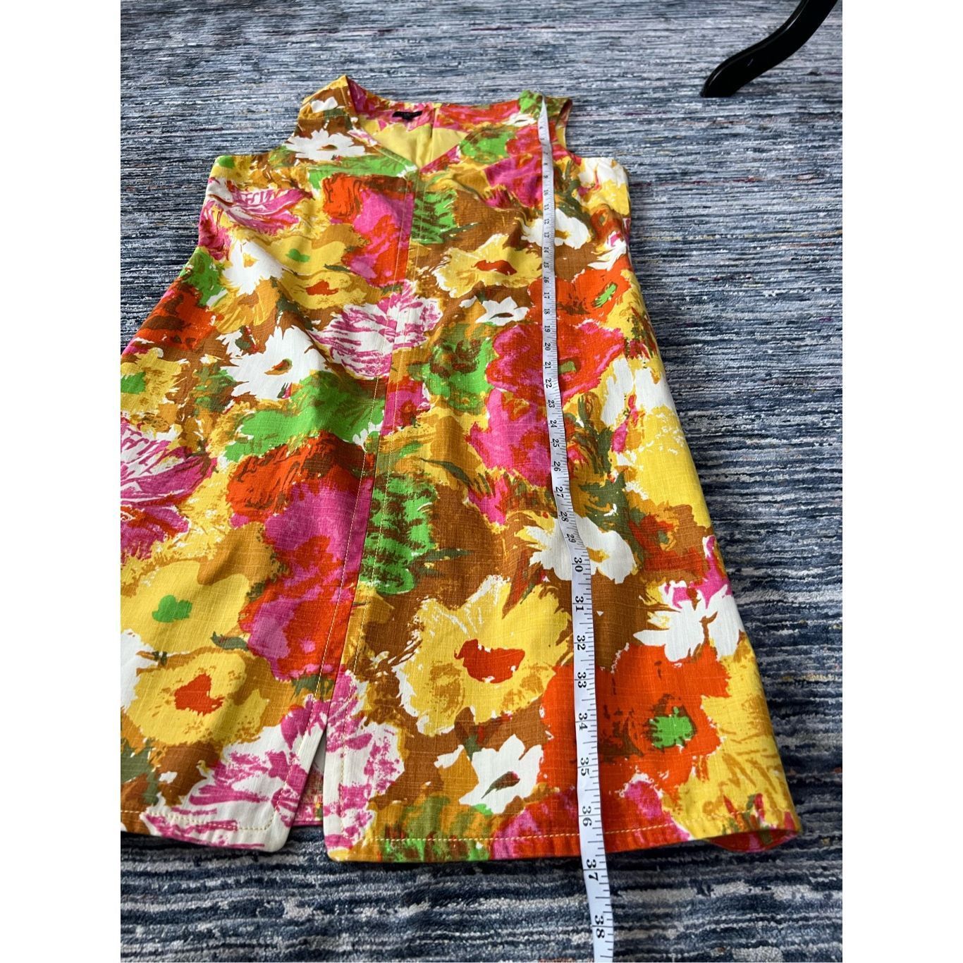Other Talbots Colorful Floral Watercolor Print V Neck Shift Dress Size XL / US 12-14 / IT 48-50 - 7 Thumbnail