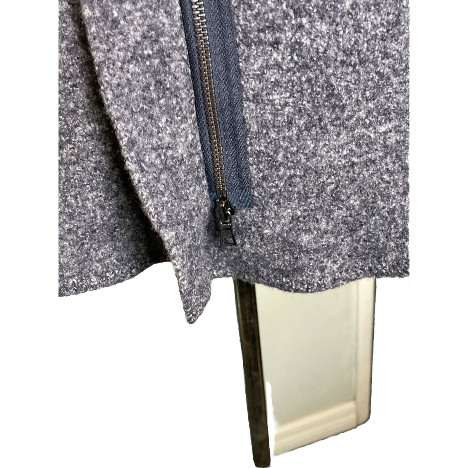Ann Taylor ANN TAYLOR Paneled Full Zip Coatigan Sweater Wool Size Small Size XS / US 0-2 / IT 36-38 - 4 Thumbnail