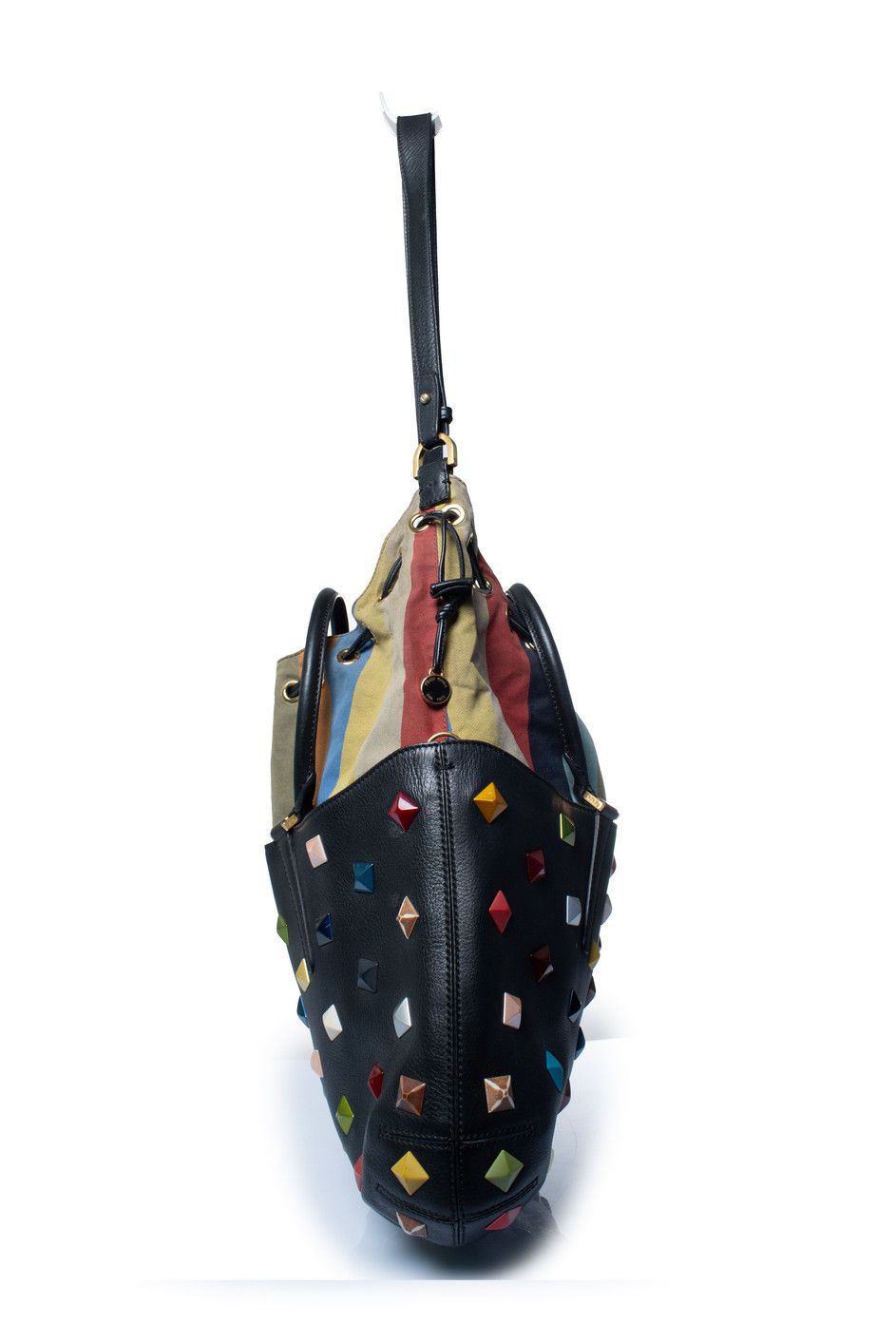 Fendi Fendi, B.Fab convertible studded medium tote Size ONE SIZE - 7 Thumbnail
