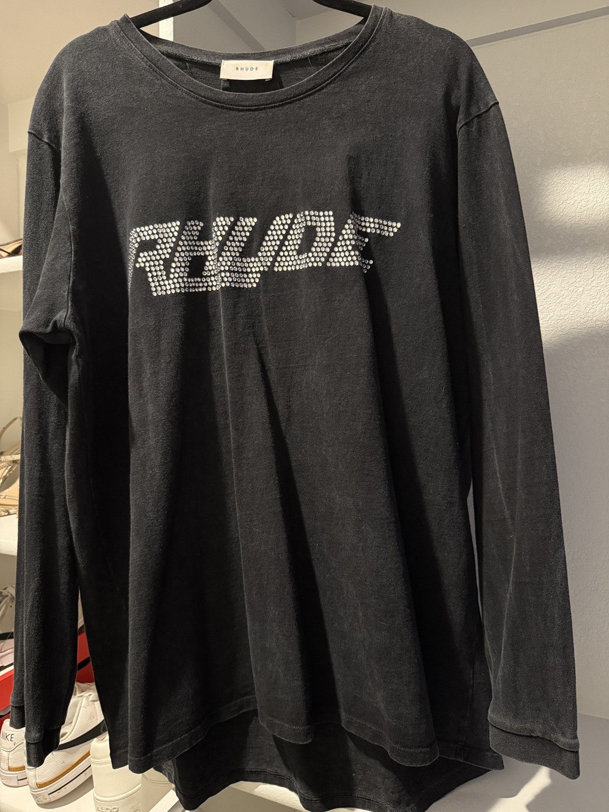 Rhude RHUDE swavorski crystal long sleeve shirt Size US L / EU 52-54 / 3 - 3 Thumbnail