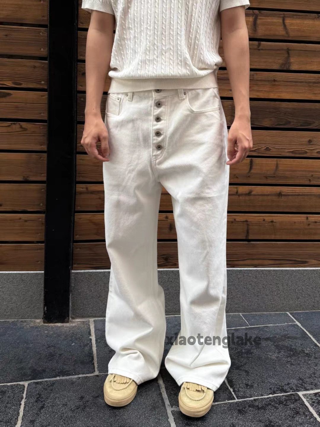 Jean Unisex utility loose baggy skate hiphop yuppie jeans Size US 30 / EU 46 - 1 Thumbnail