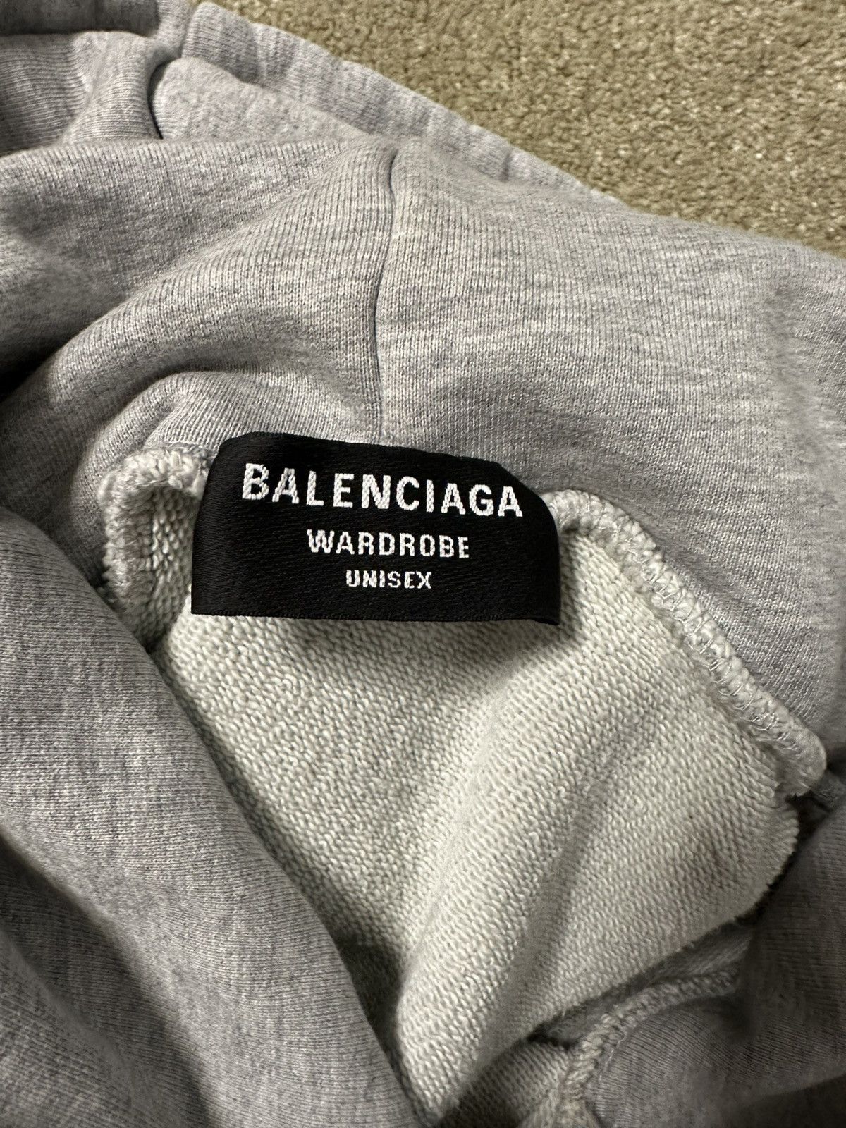Balenciaga Gray Balenciaga Logo Hoodie Size US M / EU 48-50 / 2 - 5 Thumbnail