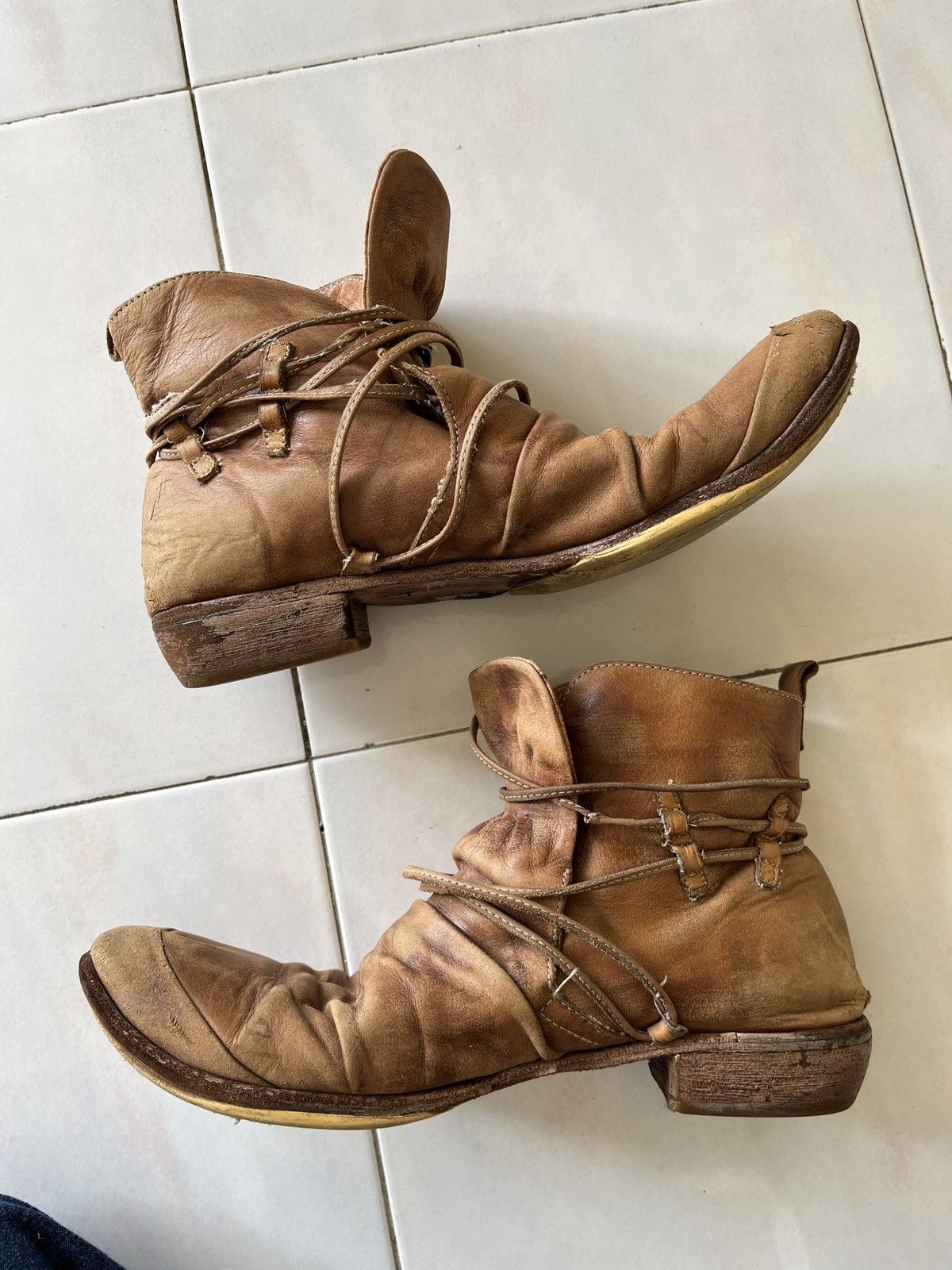 Japanese Brand 2000’s Whoop EE Lace Up Boots Size US 8 / EU 41 - 4 Thumbnail