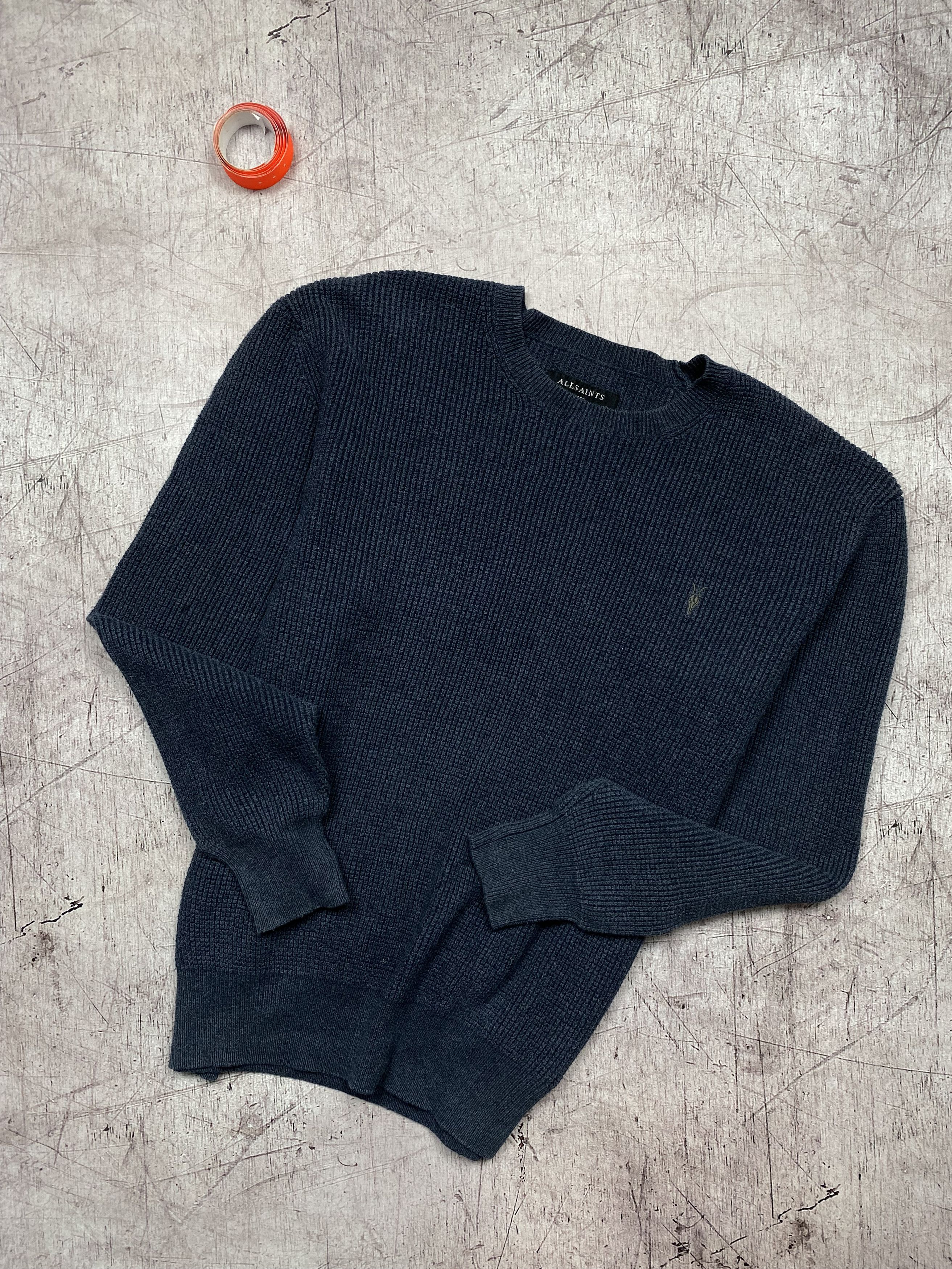 Allsaints Allsaint Vintage Mens Trias Crew Neck Knit Sweater Size US L / EU 52-54 / 3 - 1 Thumbnail