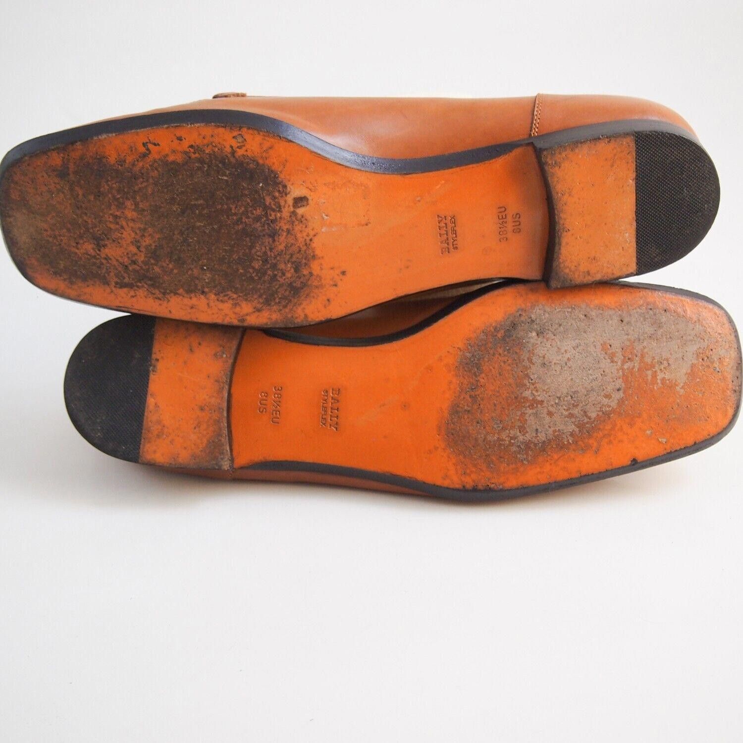 Bally Bally Filicaia Loafers Flats Orange Leather EU 38.5 US 8 Size US 8 / IT 38 - 7 Thumbnail