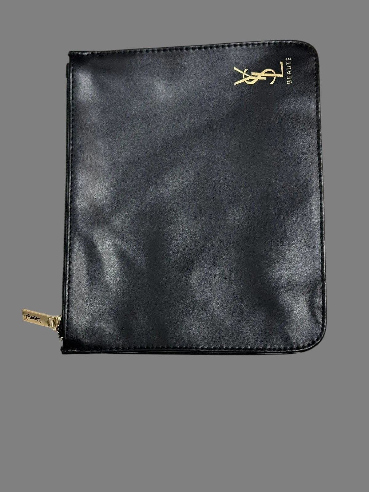 Beauty Beast Black Leather Yves Saint Laurent Clutch Pouch 17x20cm Size ONE SIZE - 14 Thumbnail