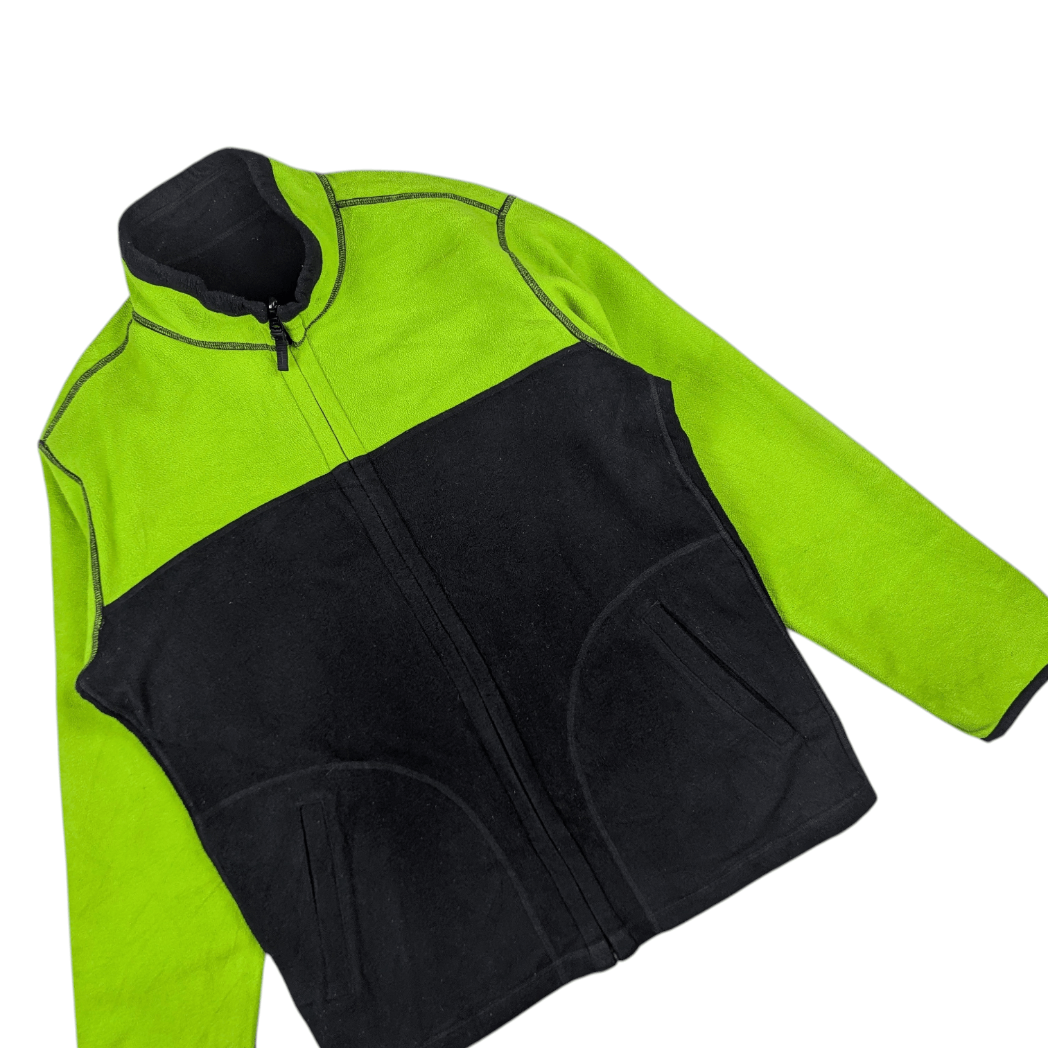 Uniqlo UNIQLO Reversible Black Yellow Sherpa Fleece Jacket Size US XL / EU 56 / 4 - 13 Thumbnail