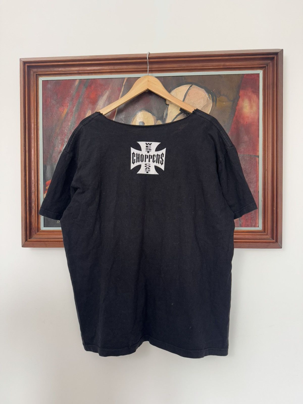 West Coast Choppers VINTAGE WESTCOAST CHOPPERS T-SHIRT 90s WASHED RACING MOTO Size US XL / EU 56 / 4 - 2 Thumbnail