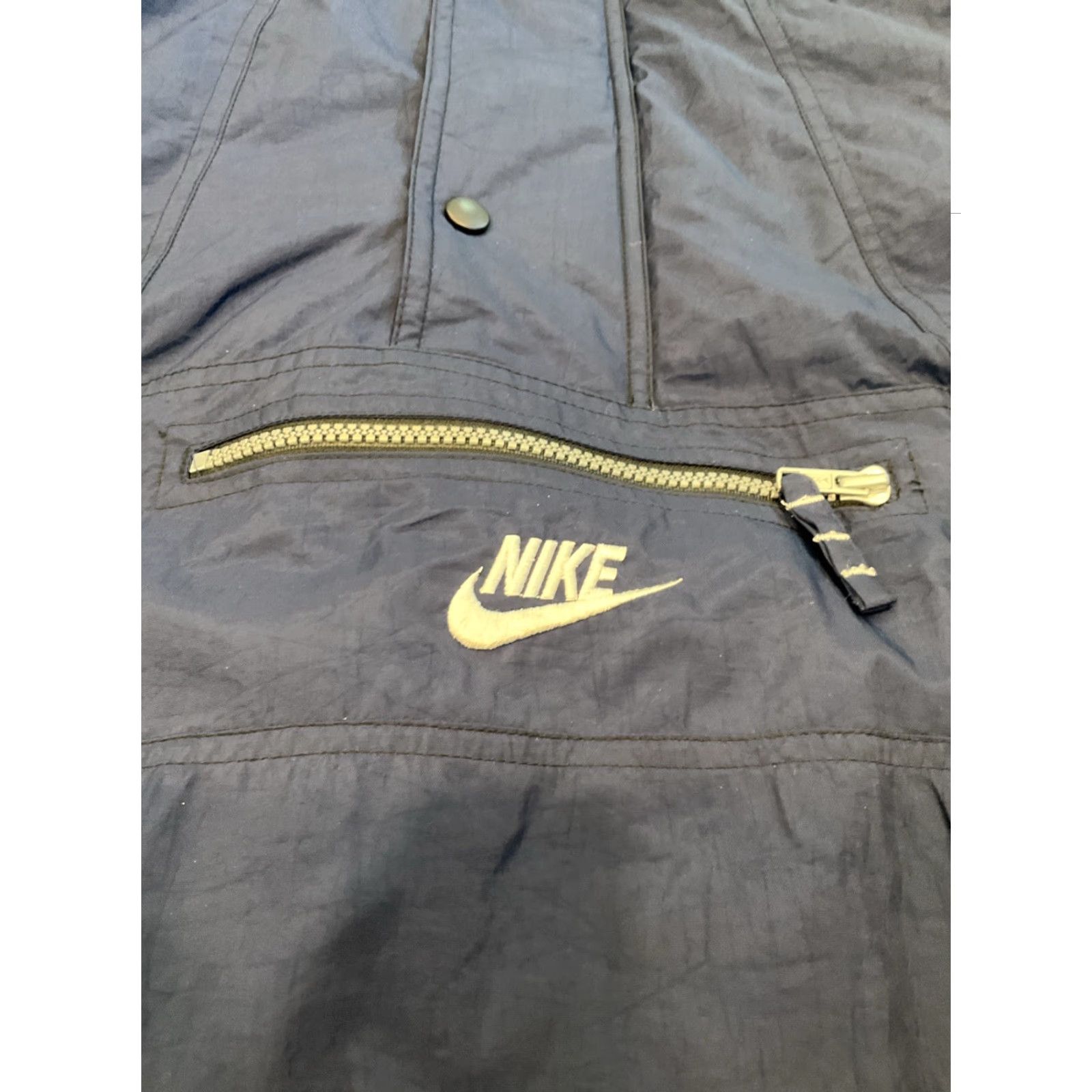 Nike VINTAGE Nike Puffer Jacket Quarter Zip Navy Blue Black Men’s Size Large Jacket Size US L / EU 52-54 / 3 - 4 Thumbnail