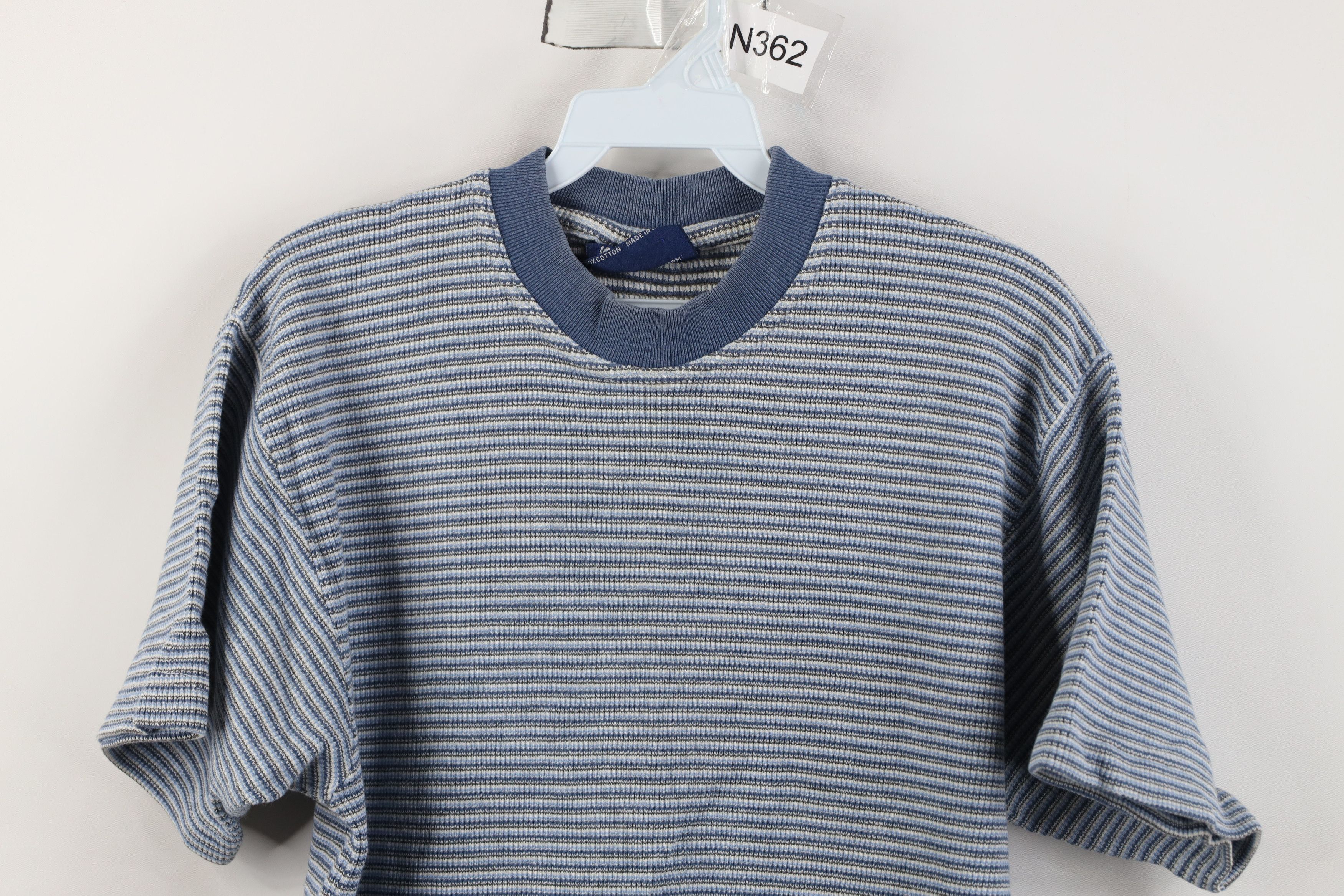 Vintage Vintage 90s Streetwear Heavyweight Knit T-Shirt Cotton Size L / US 10 / IT 46 - 2 Thumbnail