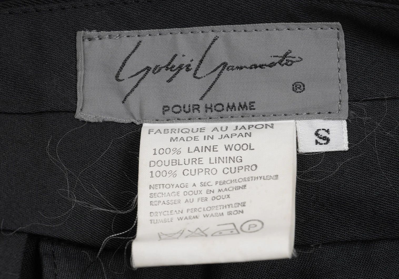 Yohji Yamamoto Yohji Yamamoto Wool Gabardine Pants Black S Size US 38 / EU 54 - 17 Thumbnail