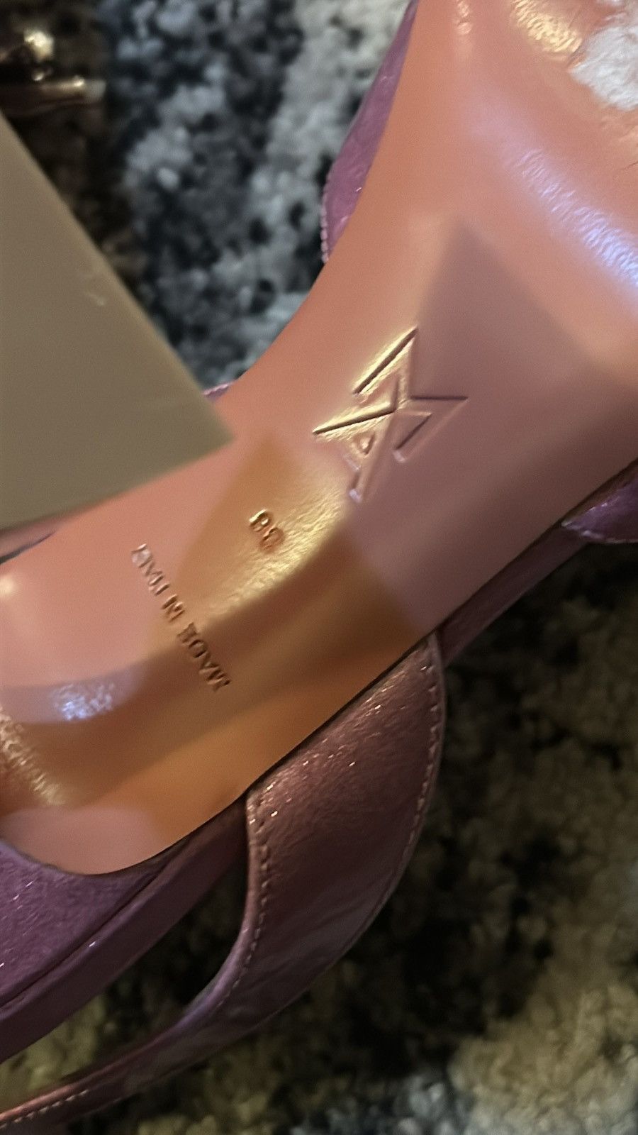 Amina Muaddi AMINA MUADDI Rosie patent leather slingback pumps size 36 Size US 6 / IT 36 - 4 Thumbnail