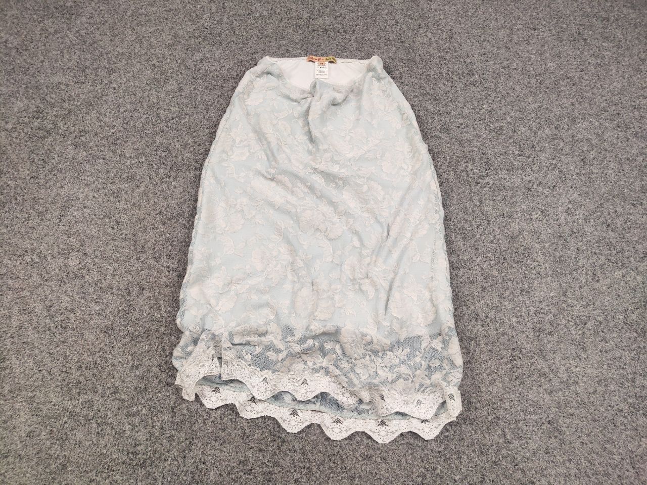 Other Petit Pois by Viviana G Designer lace skirt light blue Size 30" / US 8 / IT 44 - 2 Thumbnail