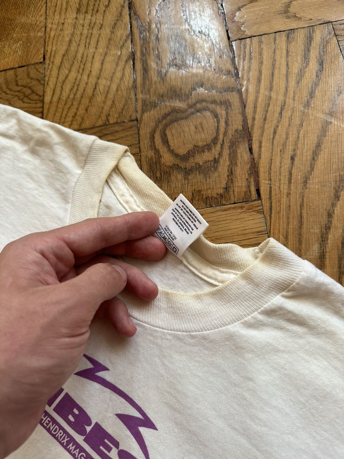 Band Tees × Vintage Jimi Hendrix Uni Vibes Screen Stars Vintage T Shirt Size US L / EU 52-54 / 3 - 11 Thumbnail