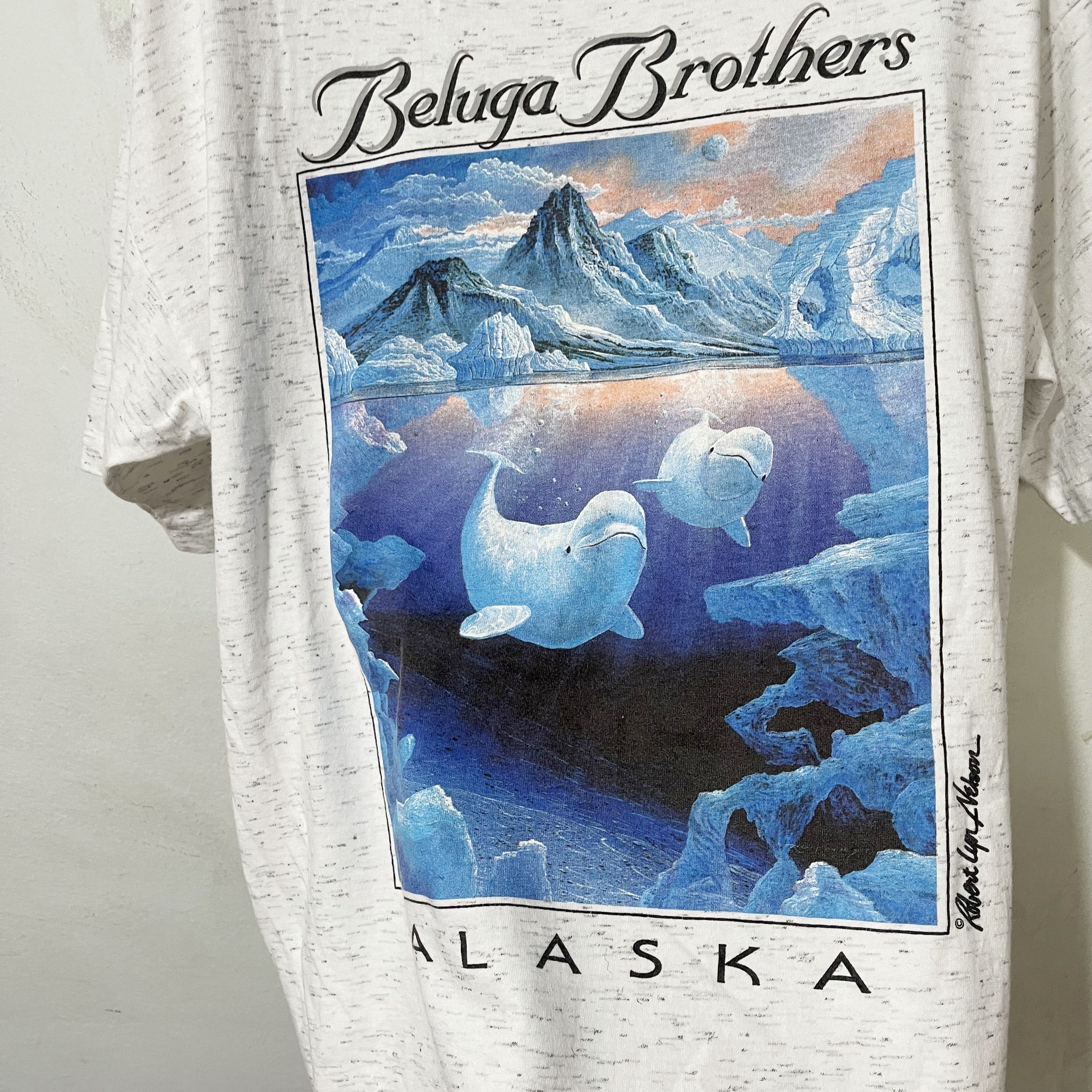 Vintage Vintage 90s Beluga Brothers Alaska T-Shirt Size US L / EU 52-54 / 3 - 2 Thumbnail